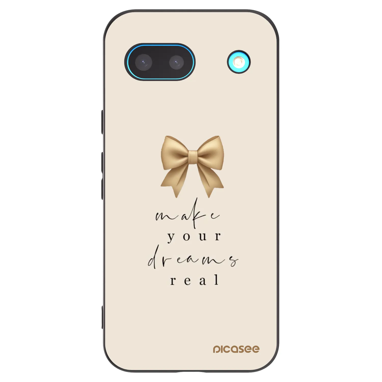 Picasee husă neagră din silicon pentru Google Pixel 8 - Golden Dream