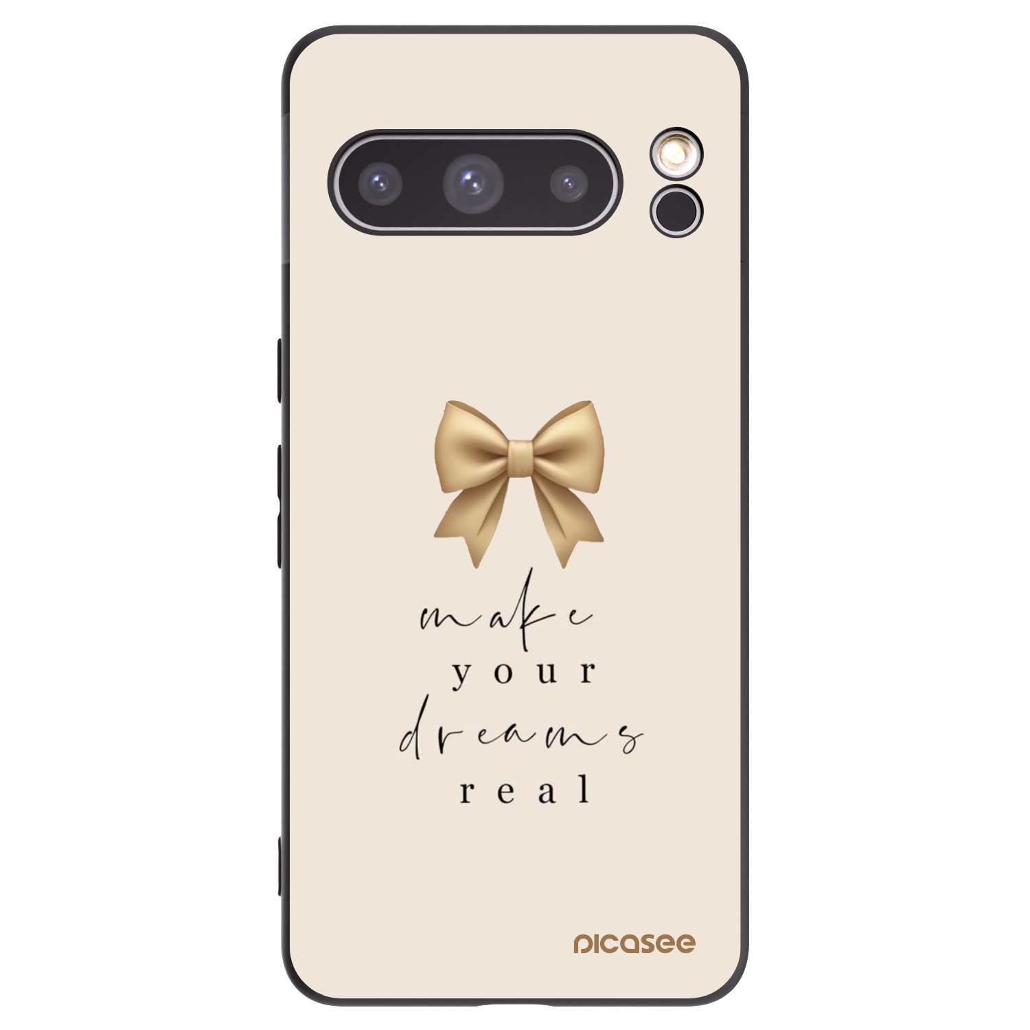 Picasee husă neagră din silicon pentru Google Pixel 8 Pro - Golden Dream