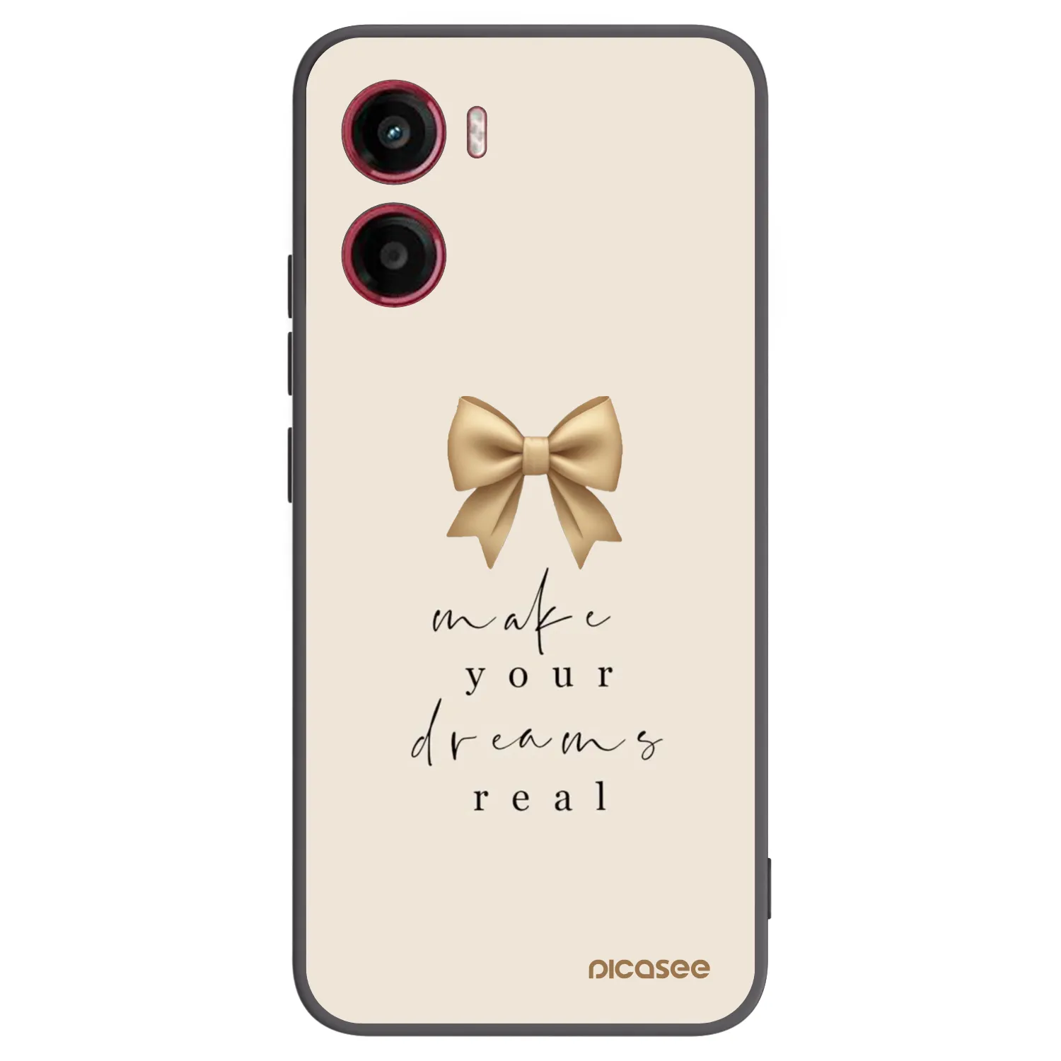Picasee husă neagră din silicon pentru Motorola Moto G05 - Golden Dream
