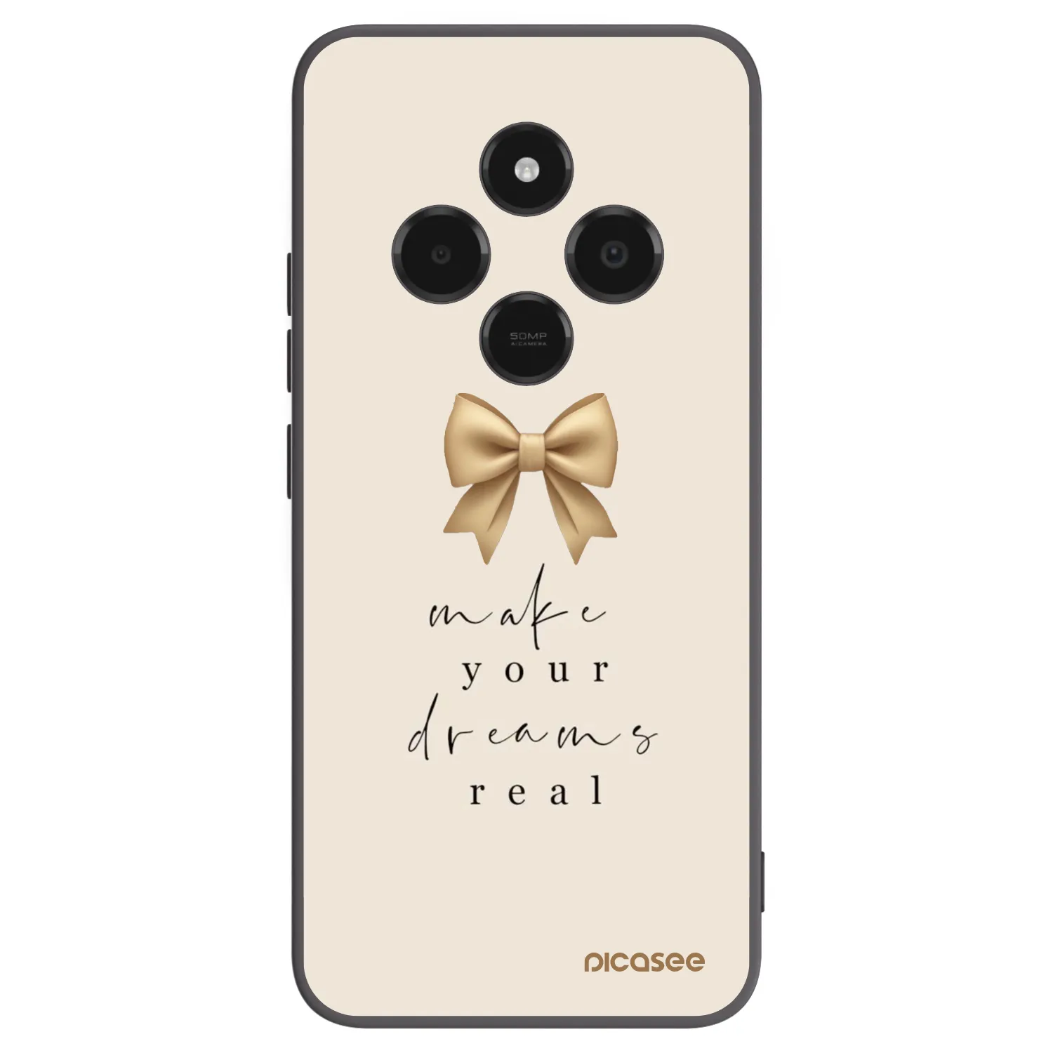 Picasee husă neagră din silicon pentru Xiaomi Poco C75 - Golden Dream