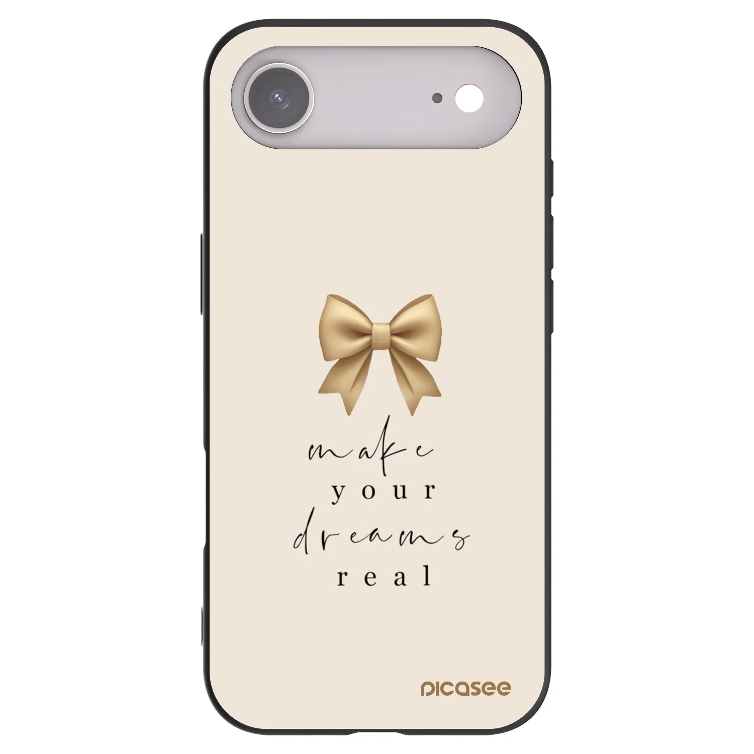 Picasee husă neagră din silicon pentru Apple iPhone Air - Golden Dream