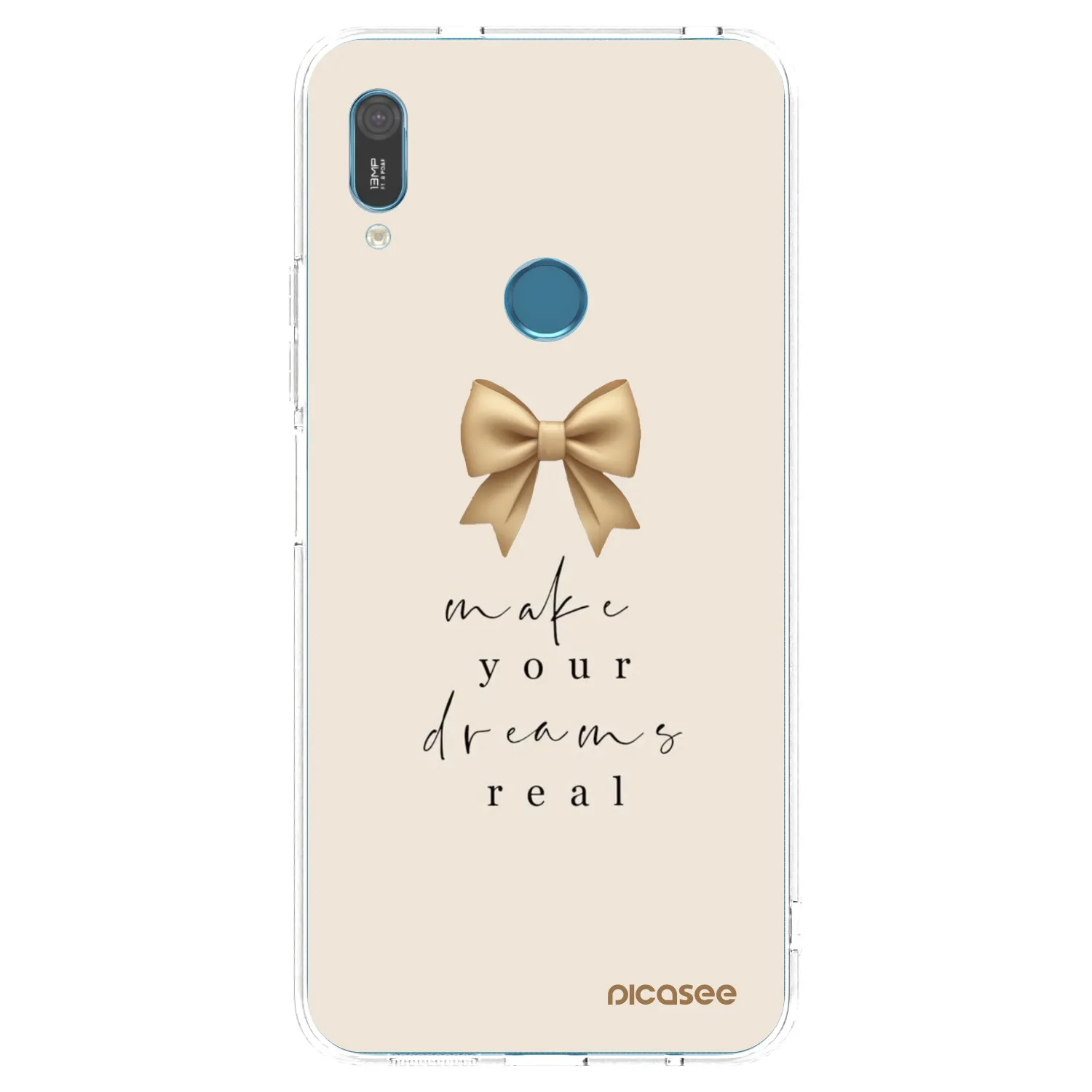 Picasee husă transparentă din silicon pentru Huawei Y6 2019 - Golden Dream