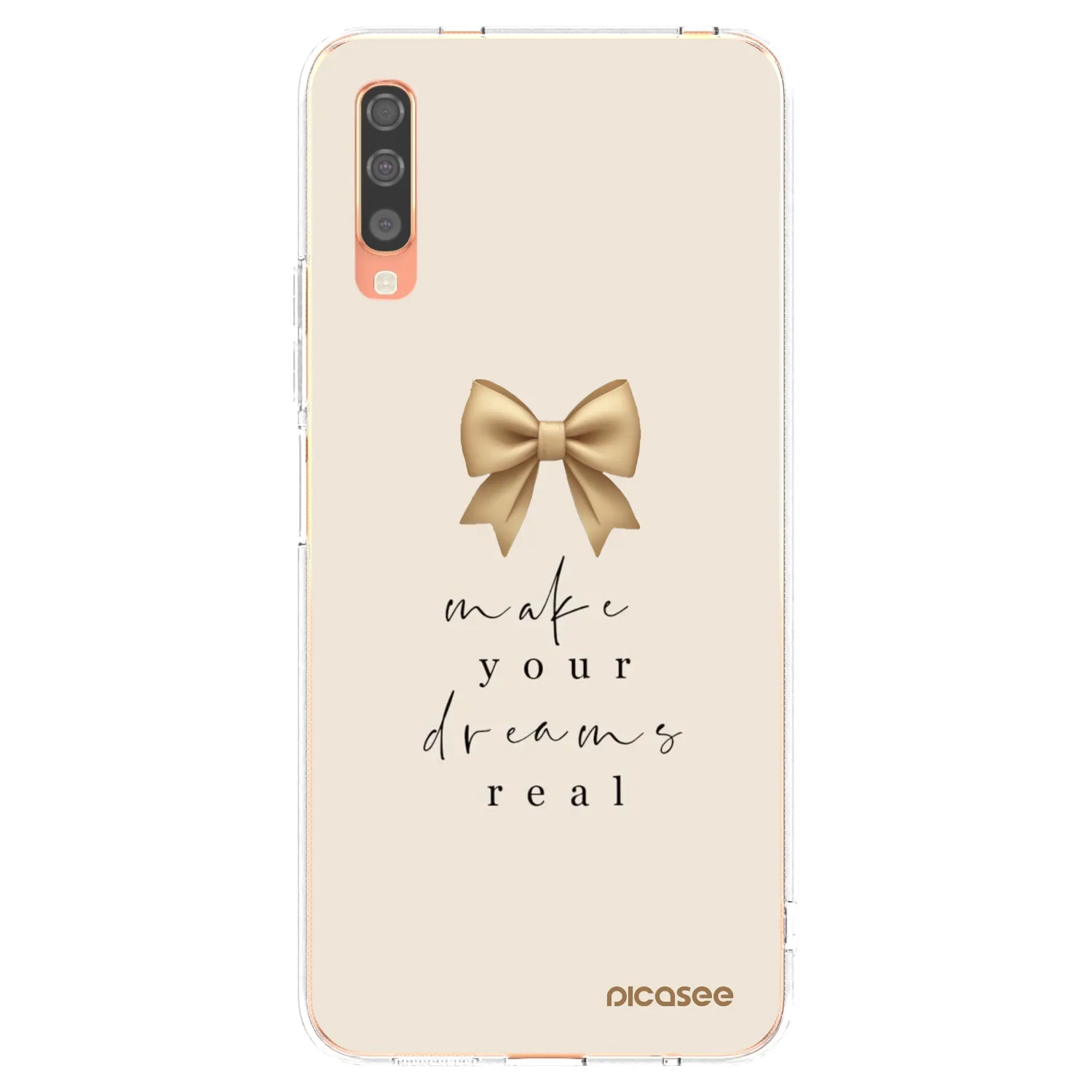 Picasee husă transparentă din silicon pentru Samsung Galaxy A70 A705F - Golden Dream