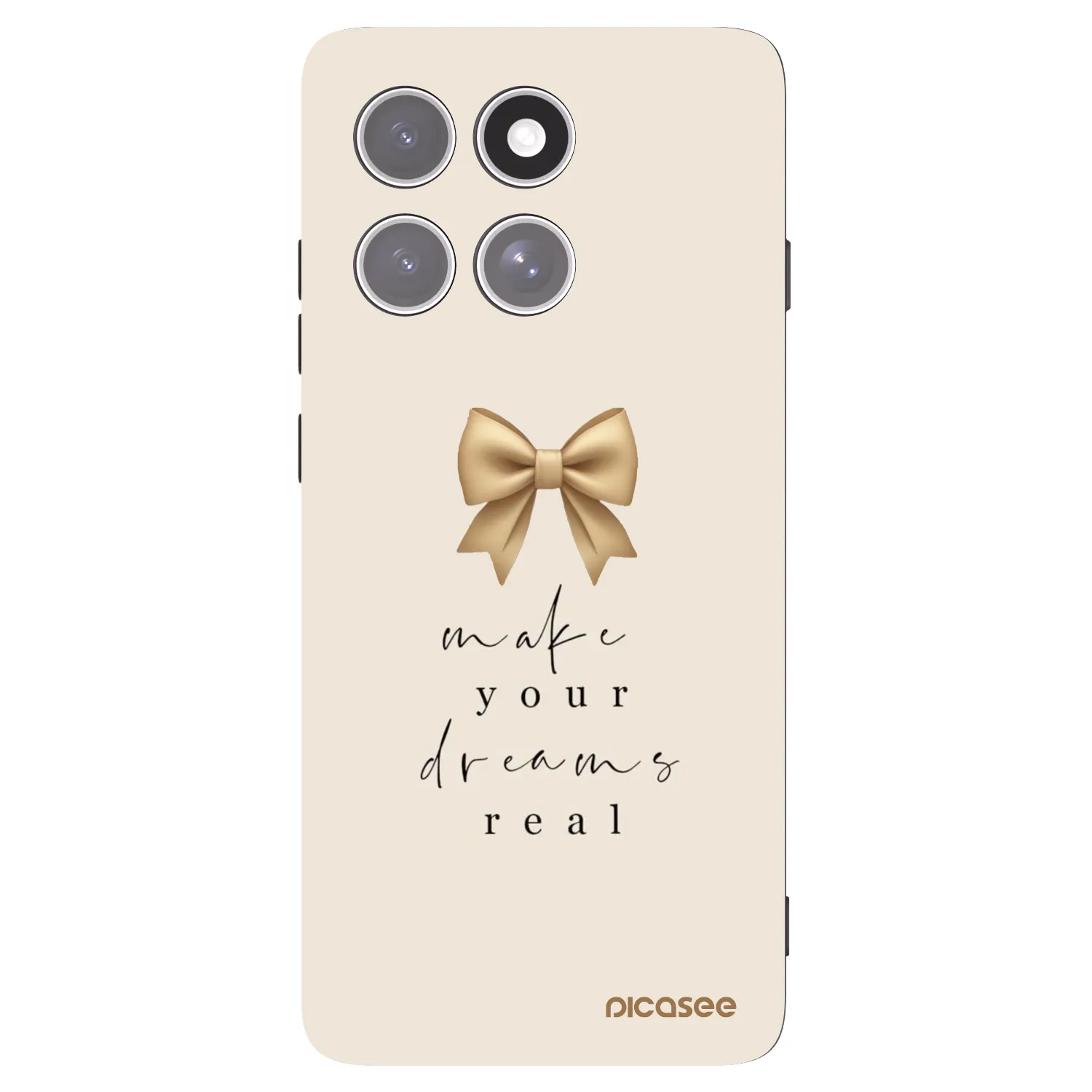 Picasee husă neagră din silicon pentru Motorola Edge 60 Pro - Golden Dream