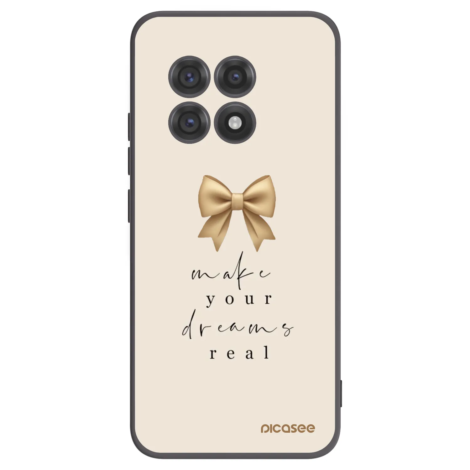 Picasee husă neagră din silicon pentru OnePlus 13R 5G - Golden Dream