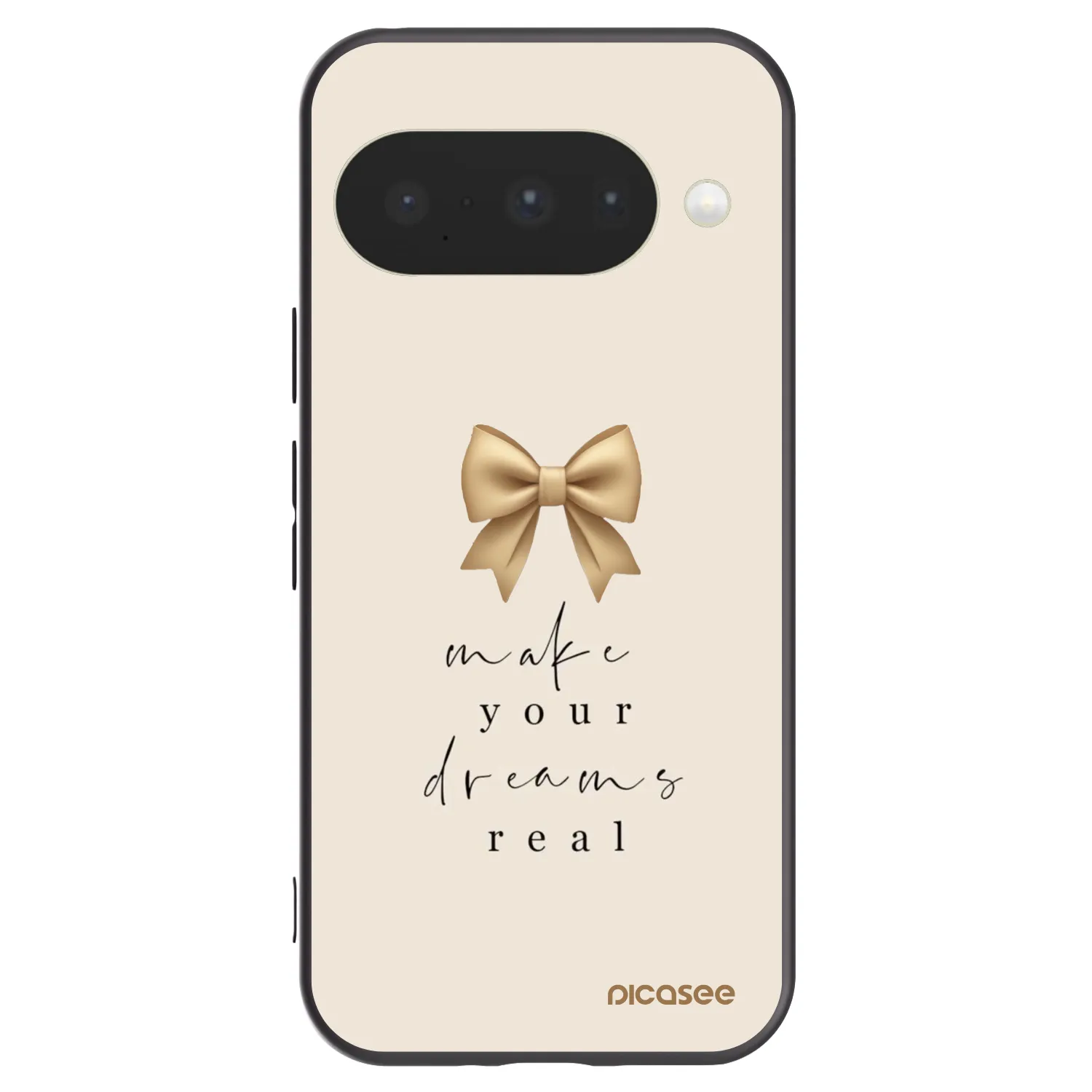 Picasee husă neagră din silicon pentru Google Pixel 10 - Golden Dream