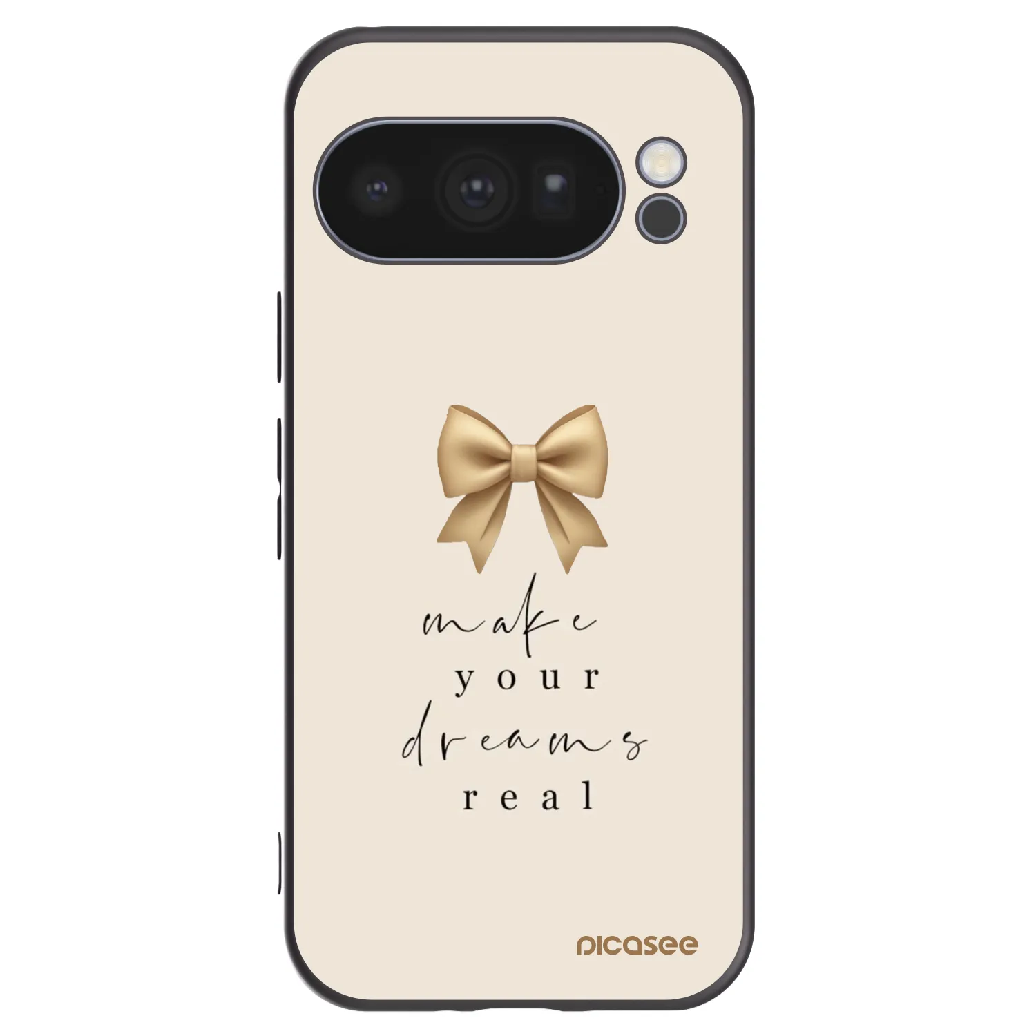Picasee husă neagră din silicon pentru Google Pixel 10 Pro - Golden Dream
