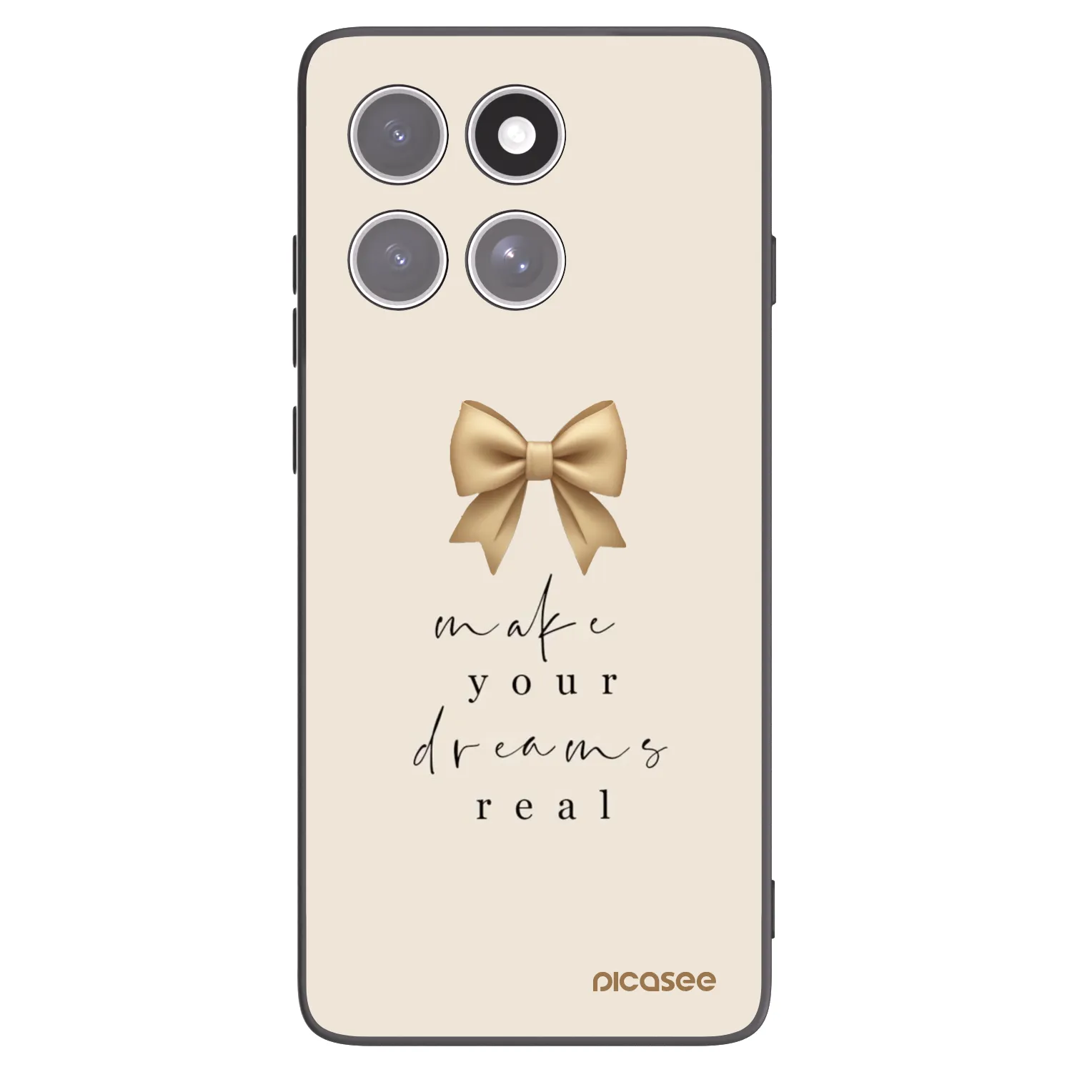 Picasee husă neagră din silicon pentru Motorola Edge 60 Fusion - Golden Dream