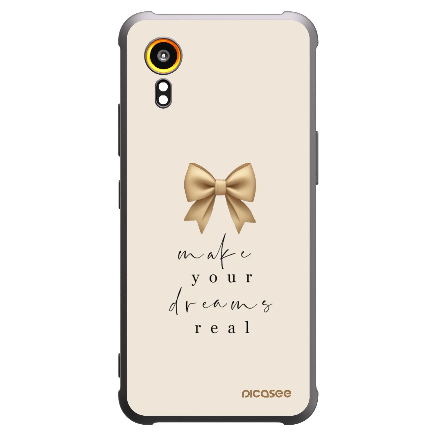 Picasee husă neagră din silicon pentru Samsung Galaxy Xcover 7 - Golden Dream