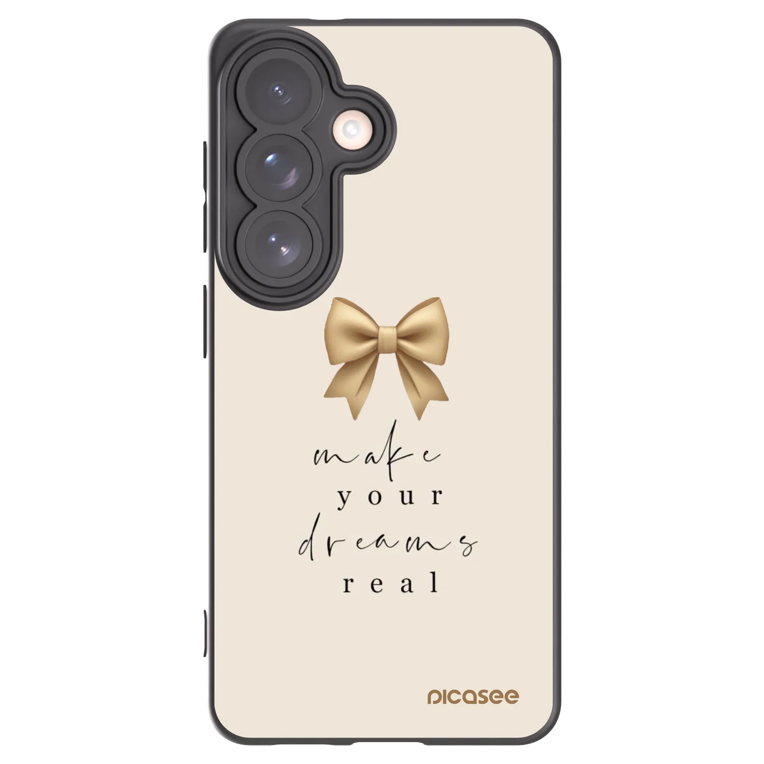 Picasee husă neagră din silicon pentru Samsung Galaxy S26 - Golden Dream