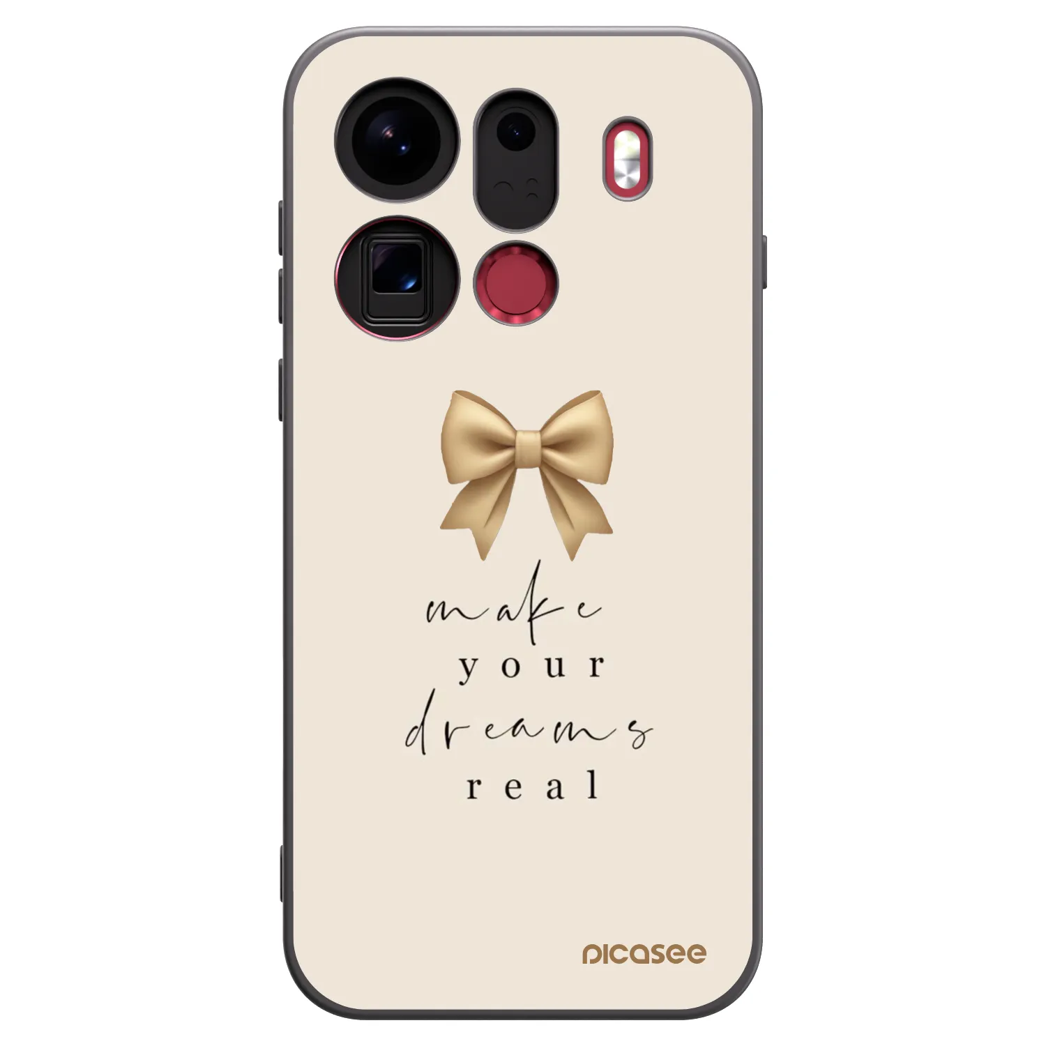 Picasee husă neagră din silicon pentru OPPO Find X9 Pro - Golden Dream