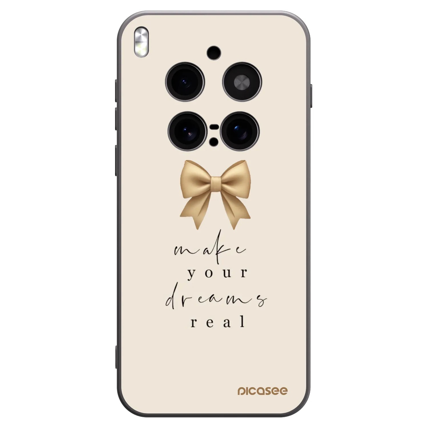 Picasee husă neagră din silicon pentru Vivo X300 Pro - Golden Dream