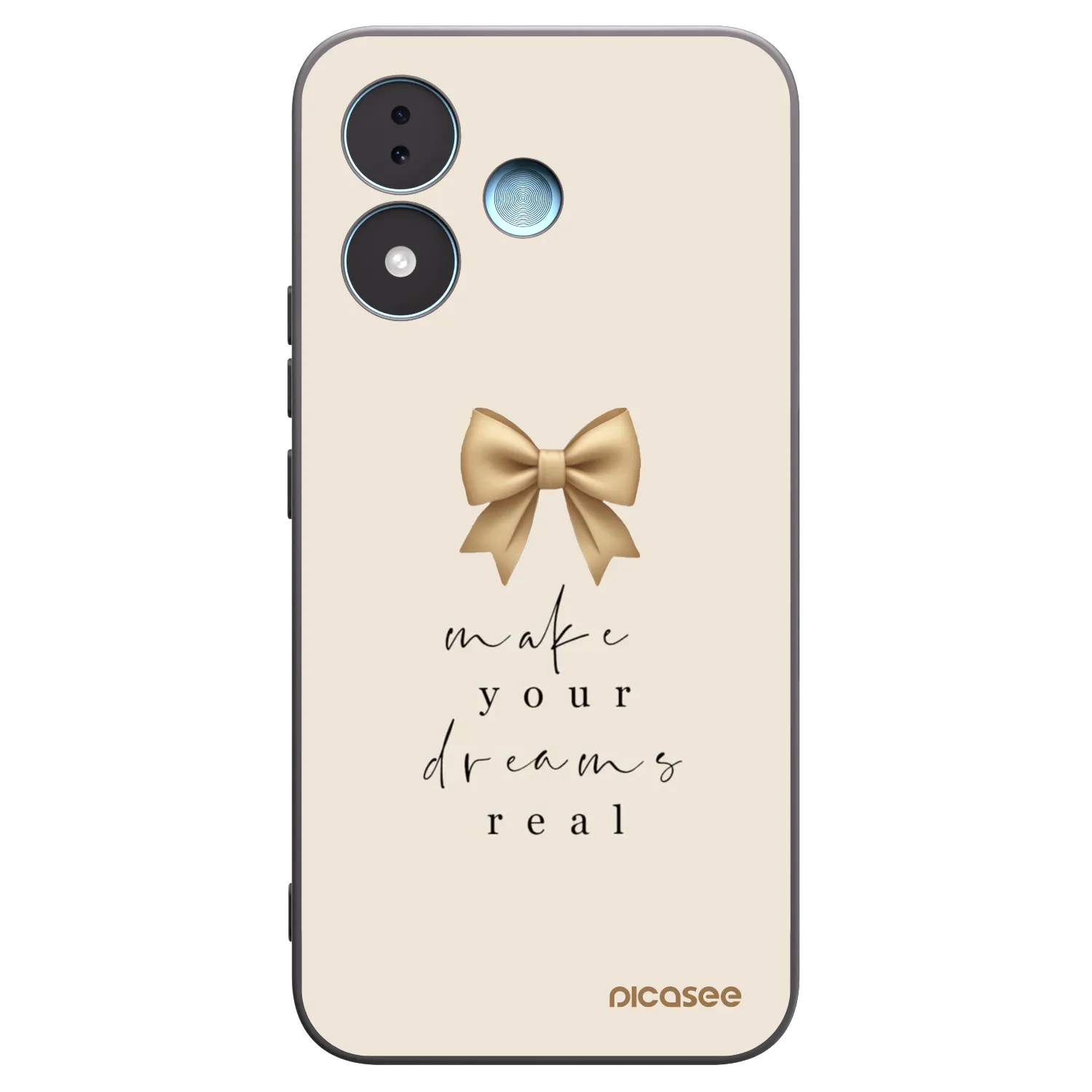 Picasee husă neagră din silicon pentru Xiaomi Redmi Note 17 5G - Golden Dream
