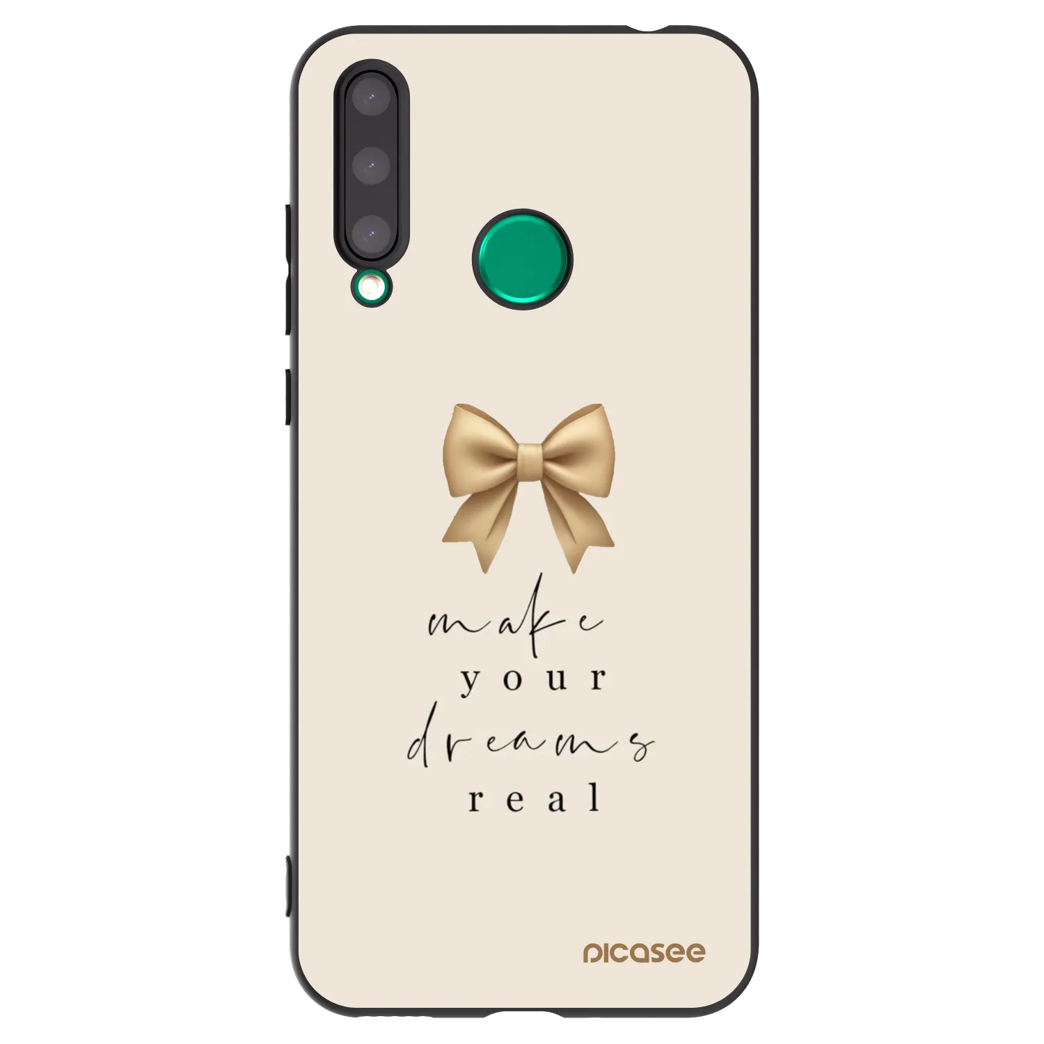 Picasee husă neagră din silicon pentru Honor 20 Lite - Golden Dream