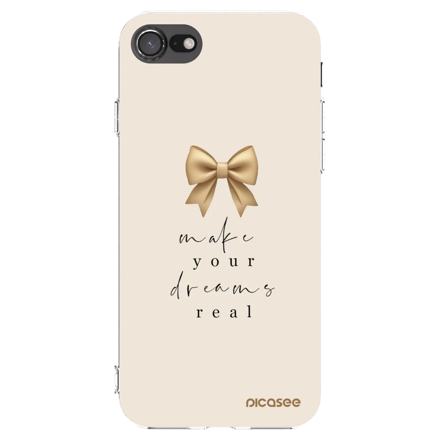 Picasee husă transparentă din silicon pentru Apple iPhone 8 - Golden Dream