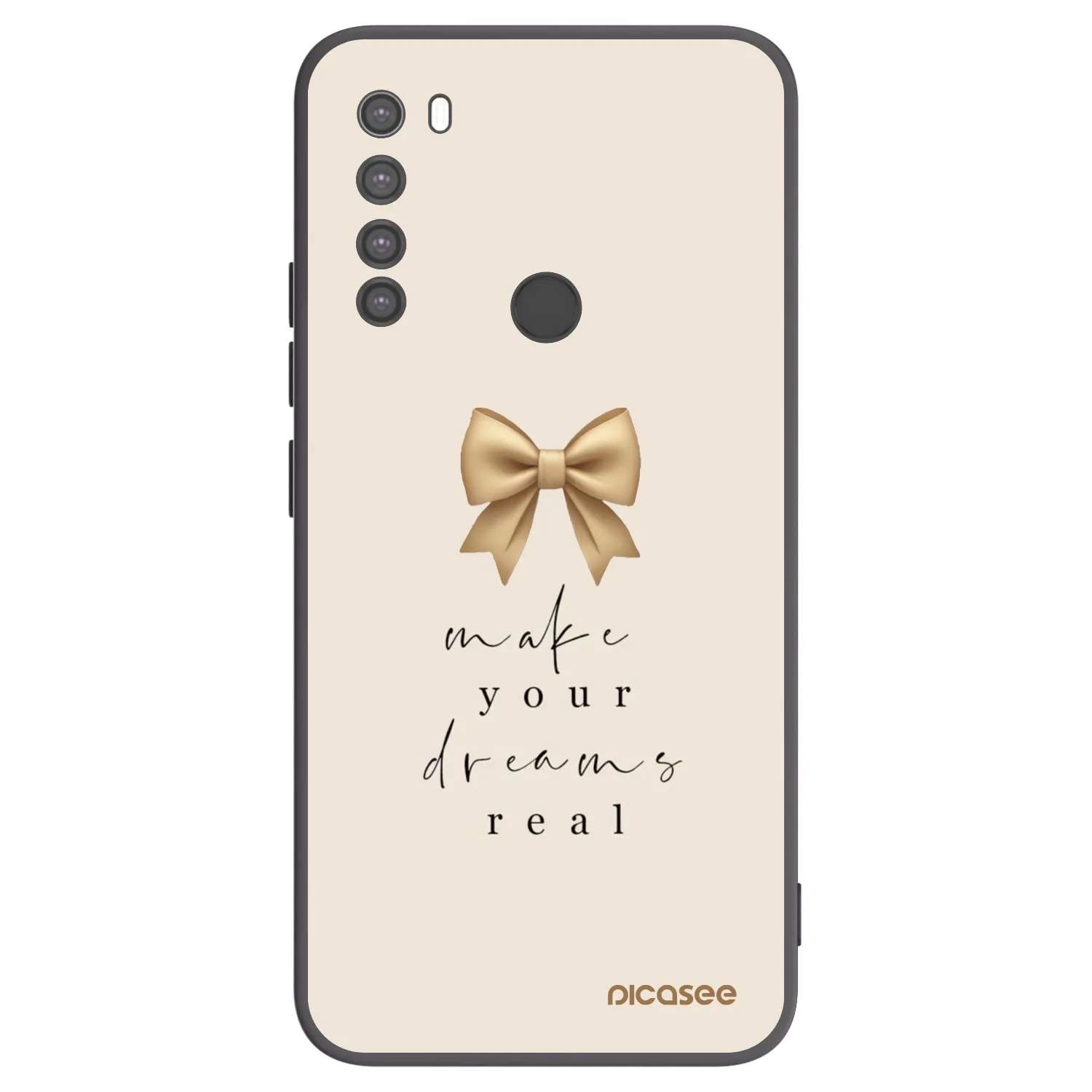 Picasee husă neagră din silicon pentru Xiaomi Redmi Note 8 - Golden Dream