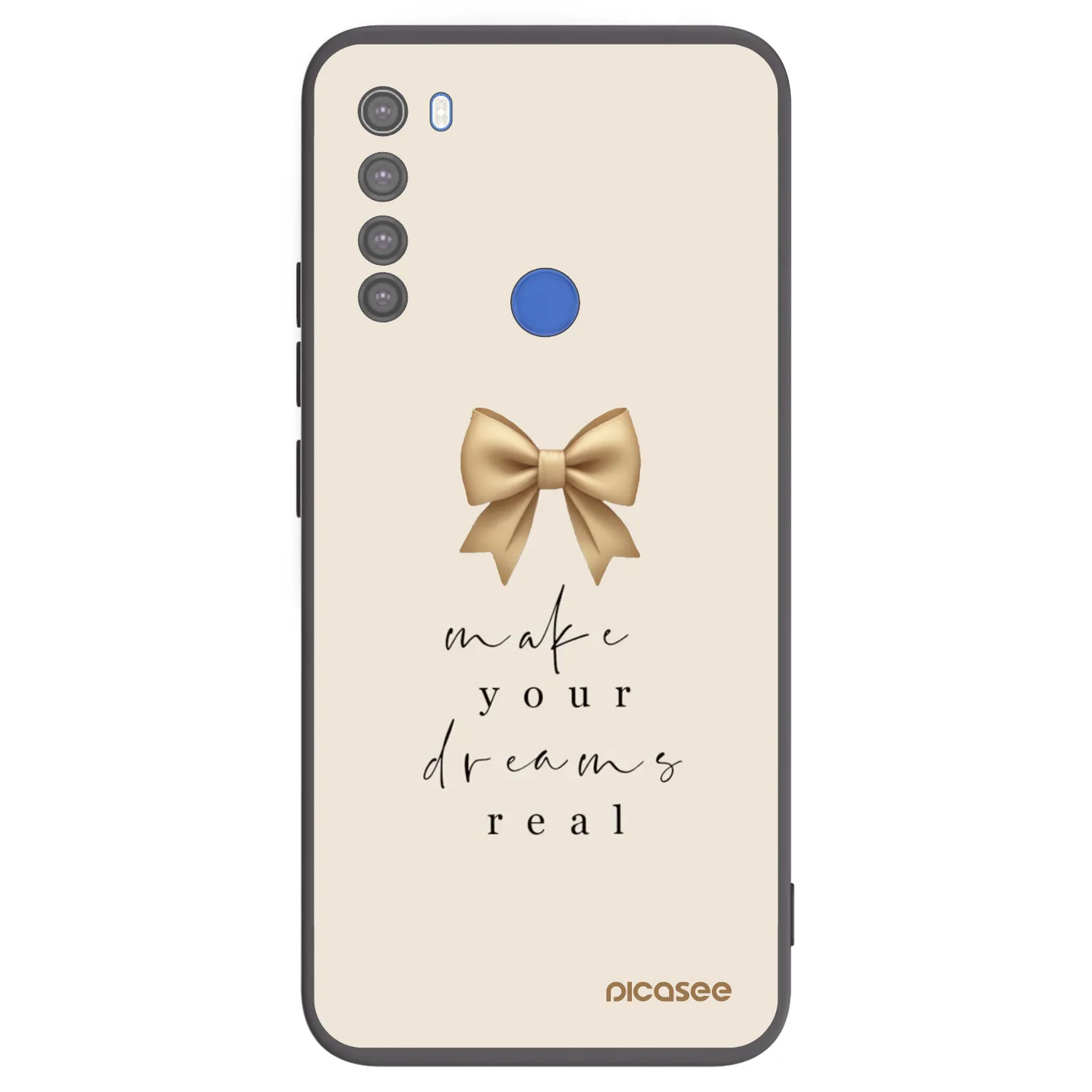 Picasee husă neagră din silicon pentru Xiaomi Redmi Note 8T - Golden Dream