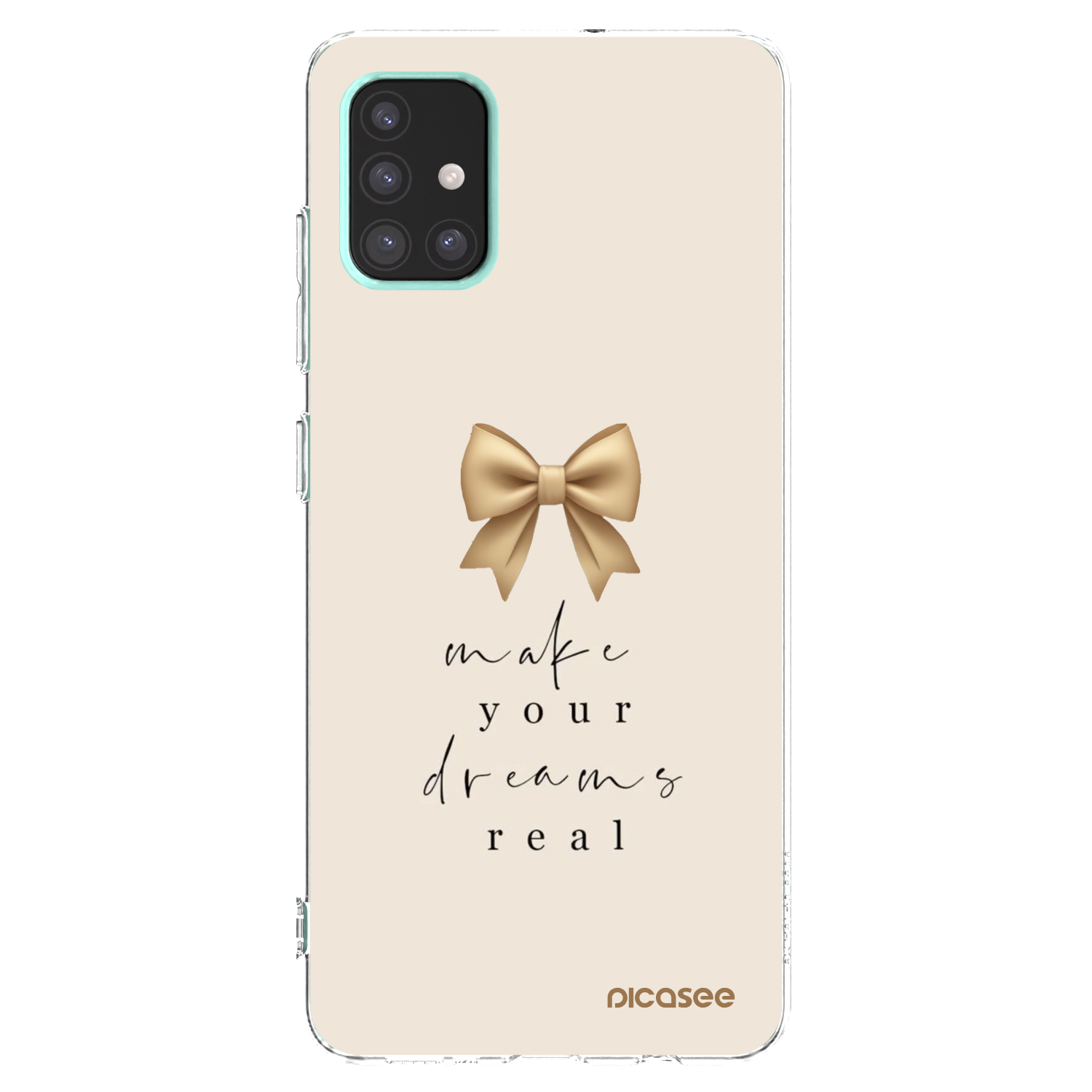 Picasee husă transparentă din silicon pentru Samsung Galaxy A51 A515F - Golden Dream