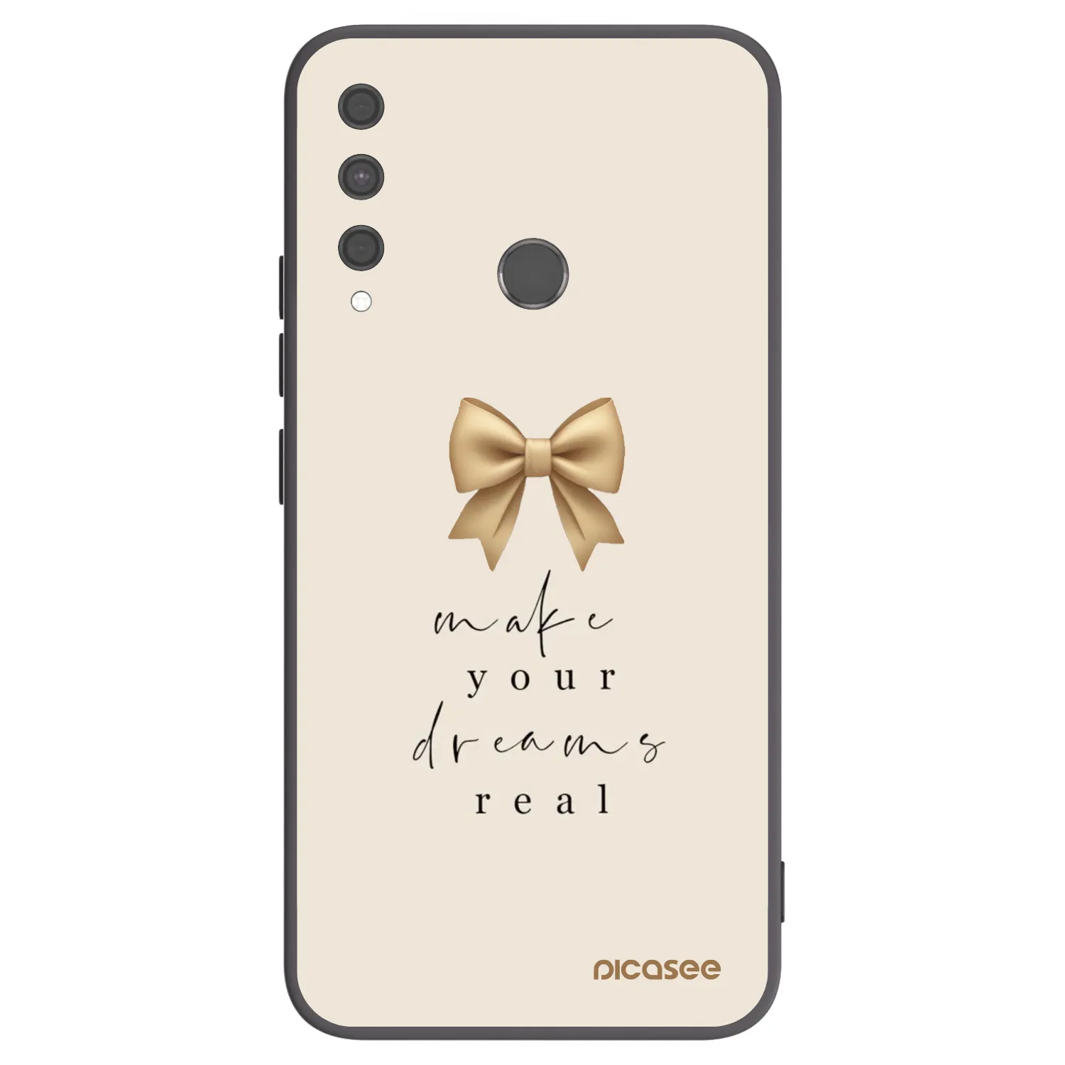 Picasee husă neagră din silicon pentru Huawei P40 Lite E - Golden Dream
