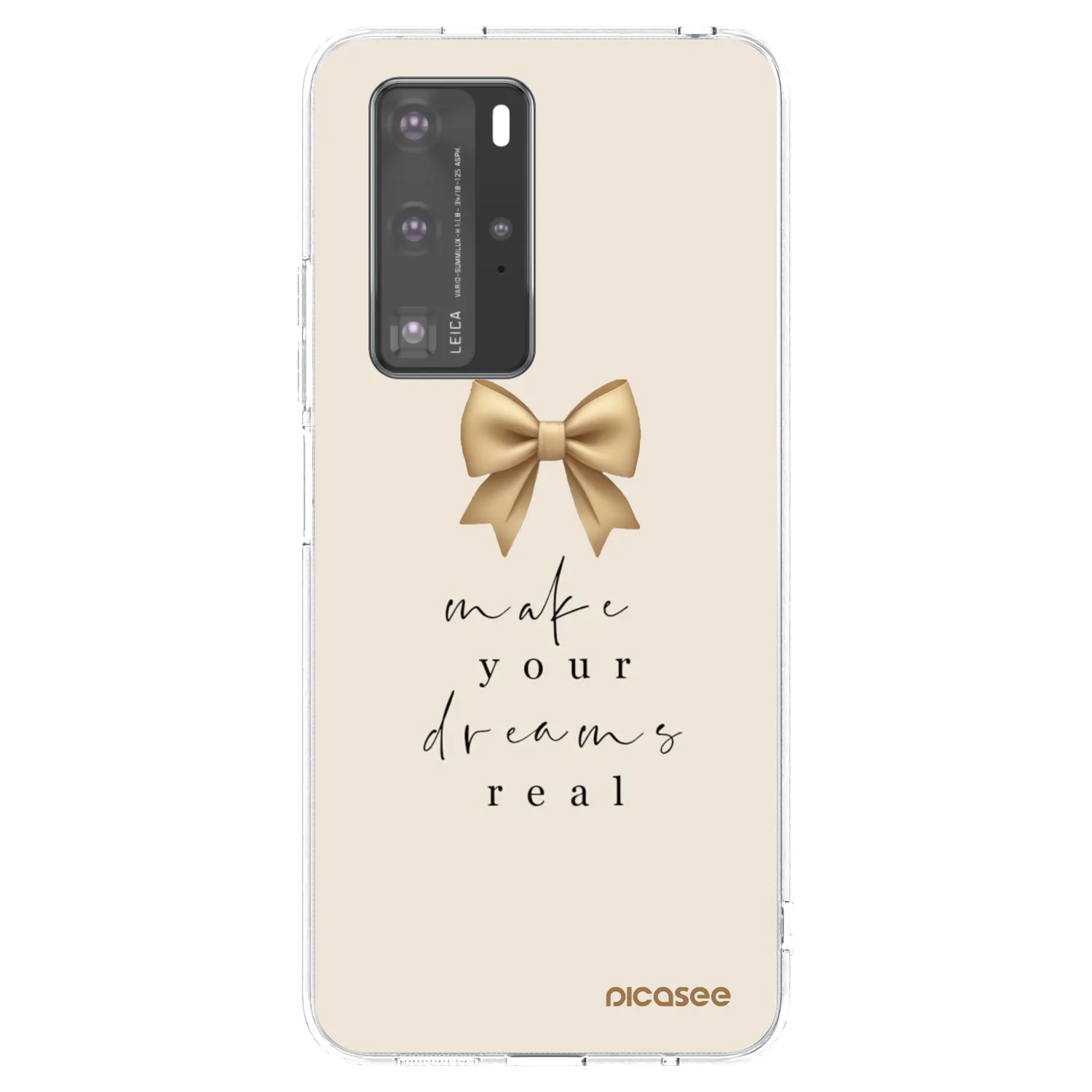 Picasee husă transparentă din silicon pentru Huawei P40 Pro - Golden Dream
