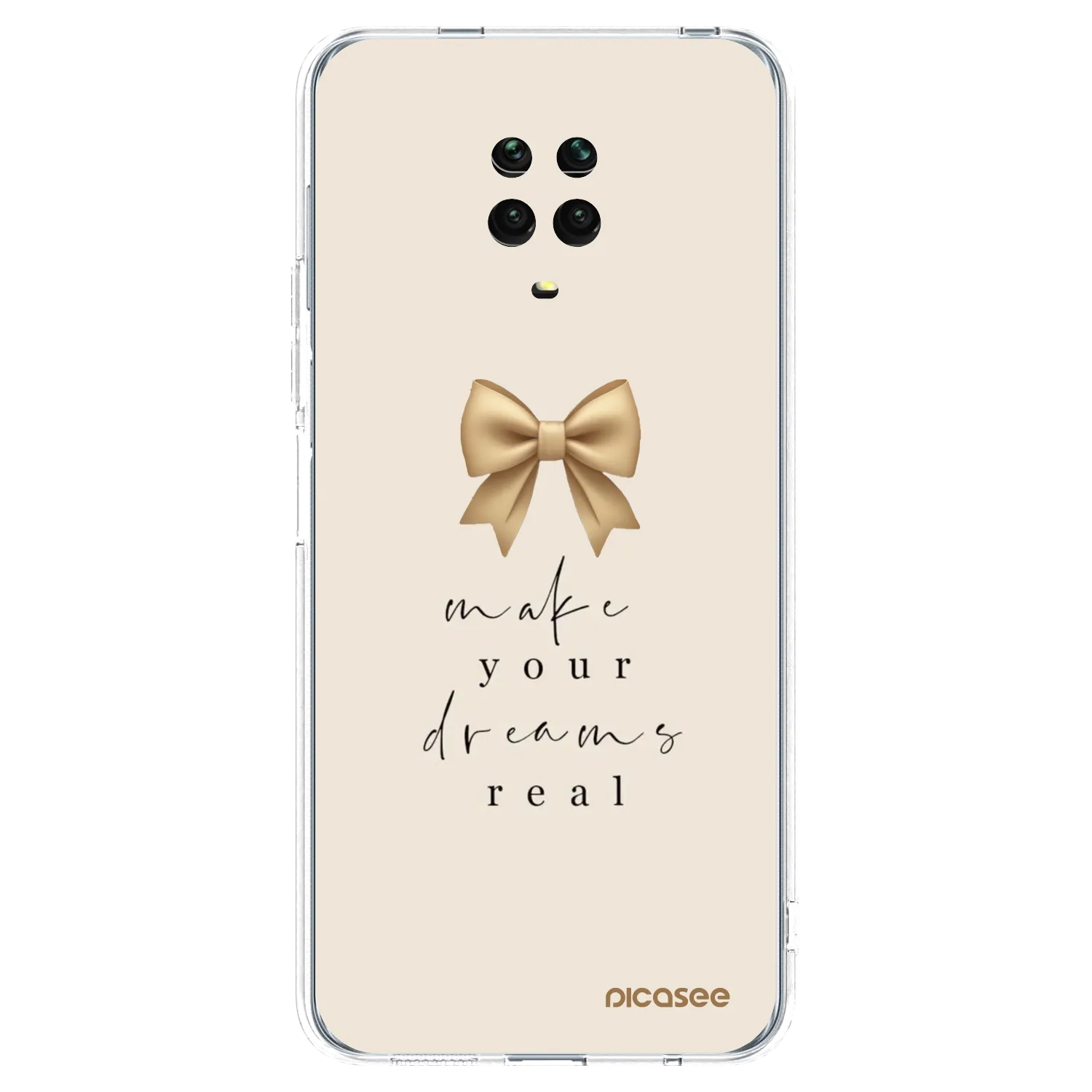 Picasee husă transparentă din silicon pentru Xiaomi Redmi Note 9 Pro - Golden Dream