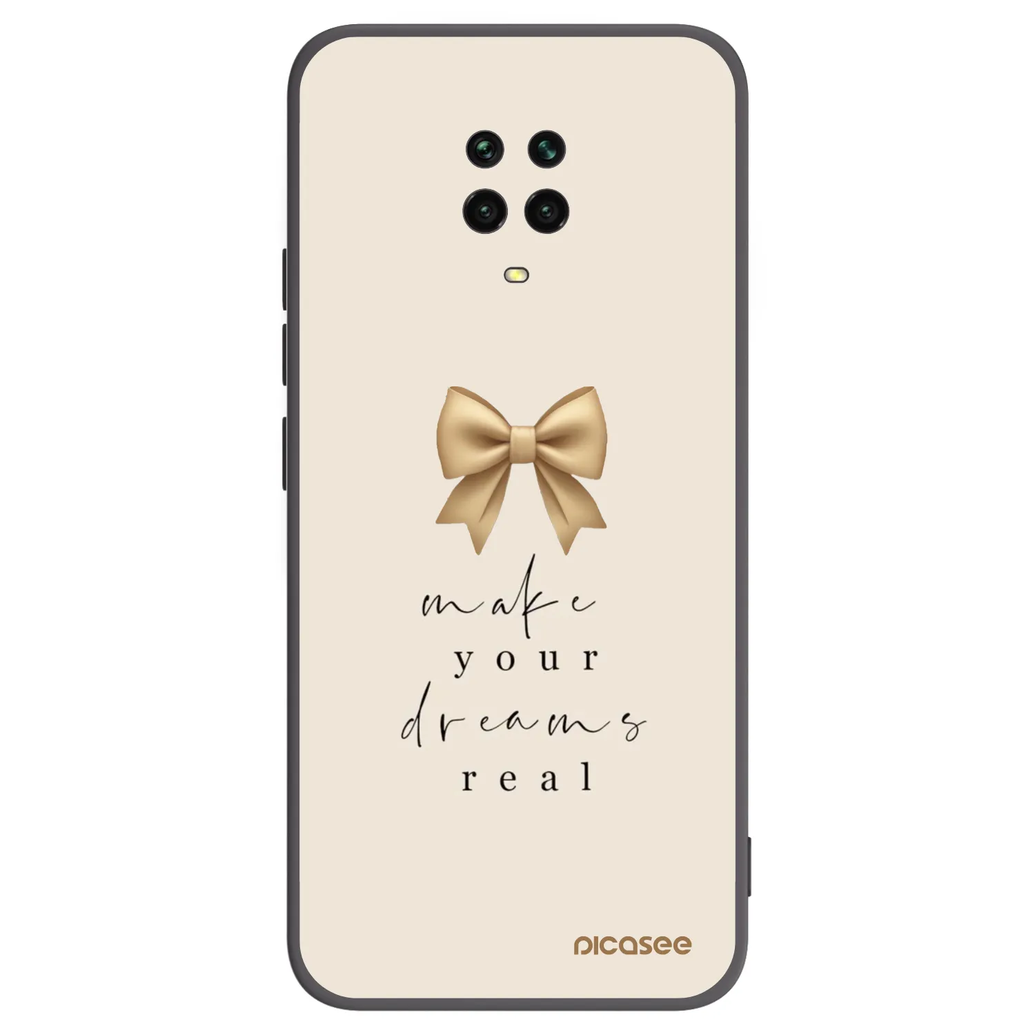 Picasee husă neagră din silicon pentru Xiaomi Redmi Note 9 Pro - Golden Dream