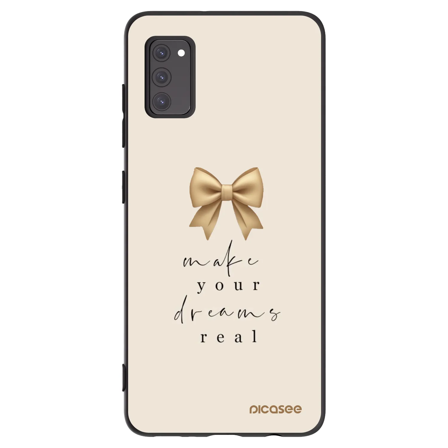 Picasee husă neagră din silicon pentru Samsung Galaxy A41 A415F - Golden Dream