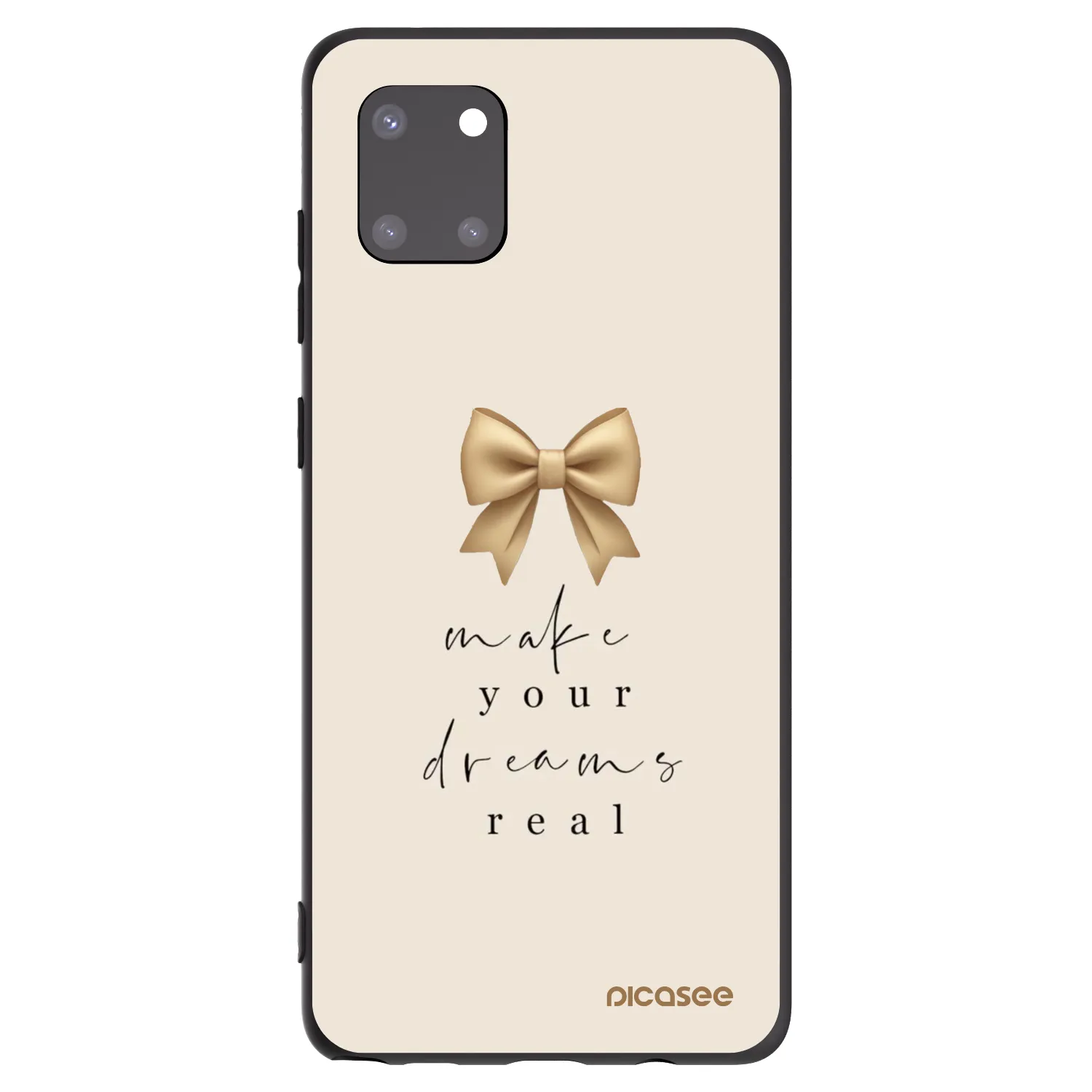 Picasee husă neagră din silicon pentru Samsung Galaxy Note 10 Lite N770F - Golden Dream