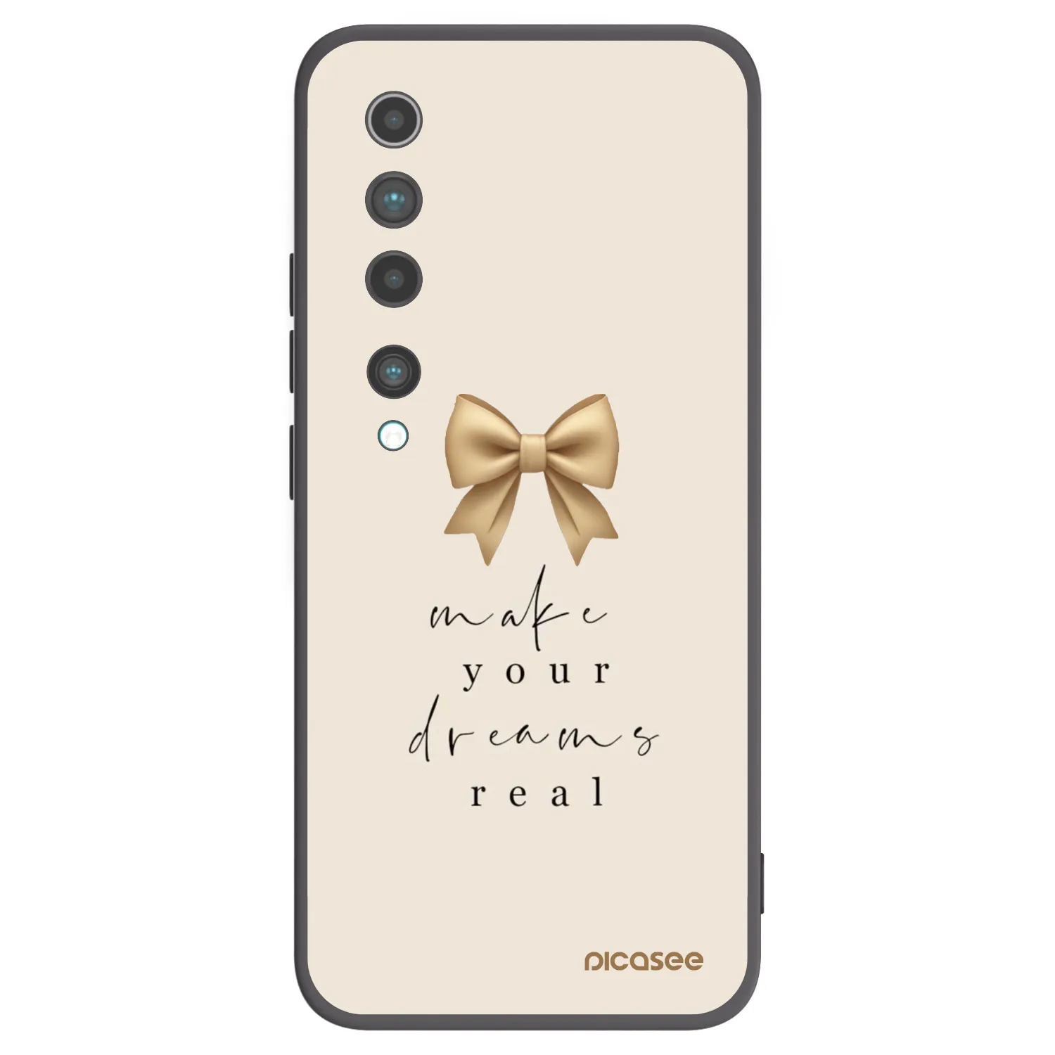 Picasee husă neagră din silicon pentru Xiaomi Mi 10 - Golden Dream