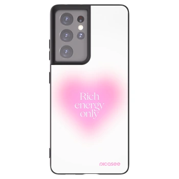 Picasee husă neagră din silicon pentru Samsung Galaxy S21 Ultra 5G G998B - Rich Energy