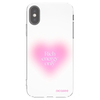 Picasee husă transparentă din silicon pentru Apple iPhone X/XS - Rich Energy