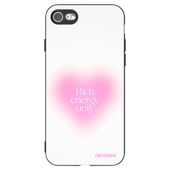 Picasee husă neagră din silicon pentru Apple iPhone 8 - Rich Energy