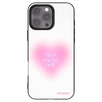 Picasee husă neagră din silicon pentru Apple iPhone 16 Pro Max - Rich Energy