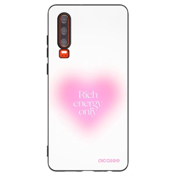 Picasee husă neagră din silicon pentru Huawei P30 - Rich Energy