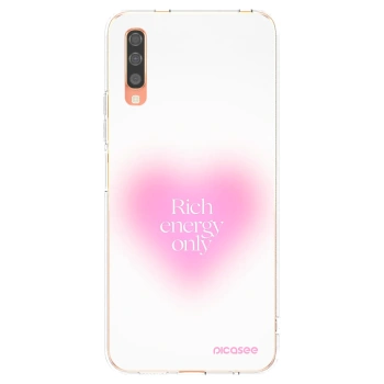 Picasee husă transparentă din silicon pentru Samsung Galaxy A70 A705F - Rich Energy