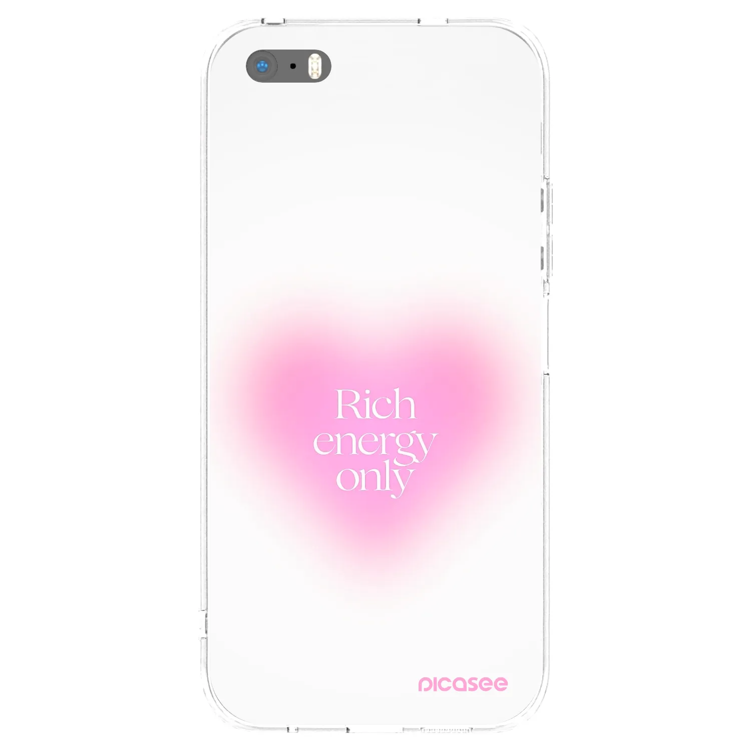 Picasee husă transparentă din silicon pentru Apple iPhone 5/5S/SE - Rich Energy