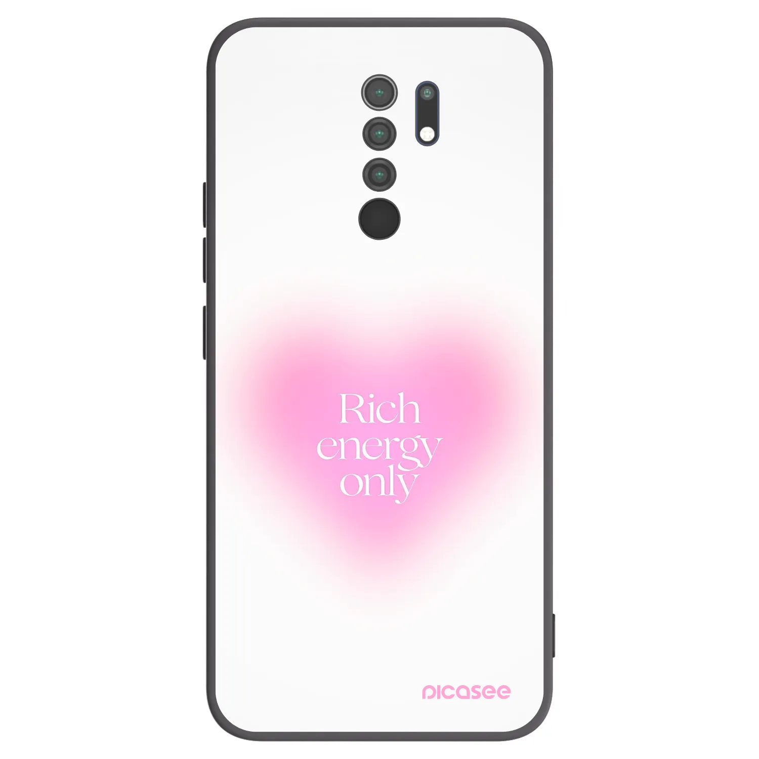 Picasee husă neagră din silicon pentru Xiaomi Redmi 9 - Rich Energy