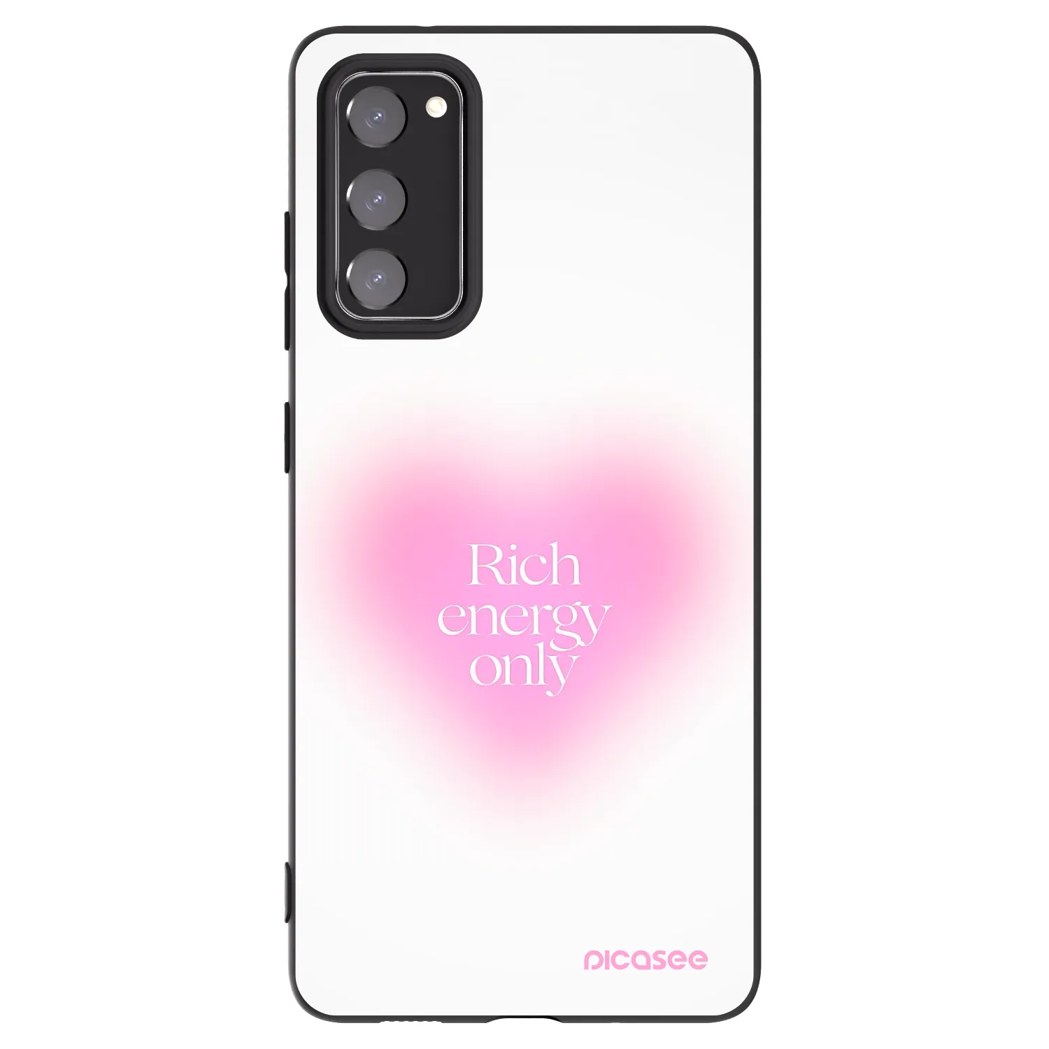 Picasee husă neagră din silicon pentru Samsung Galaxy S20 FE - Rich Energy