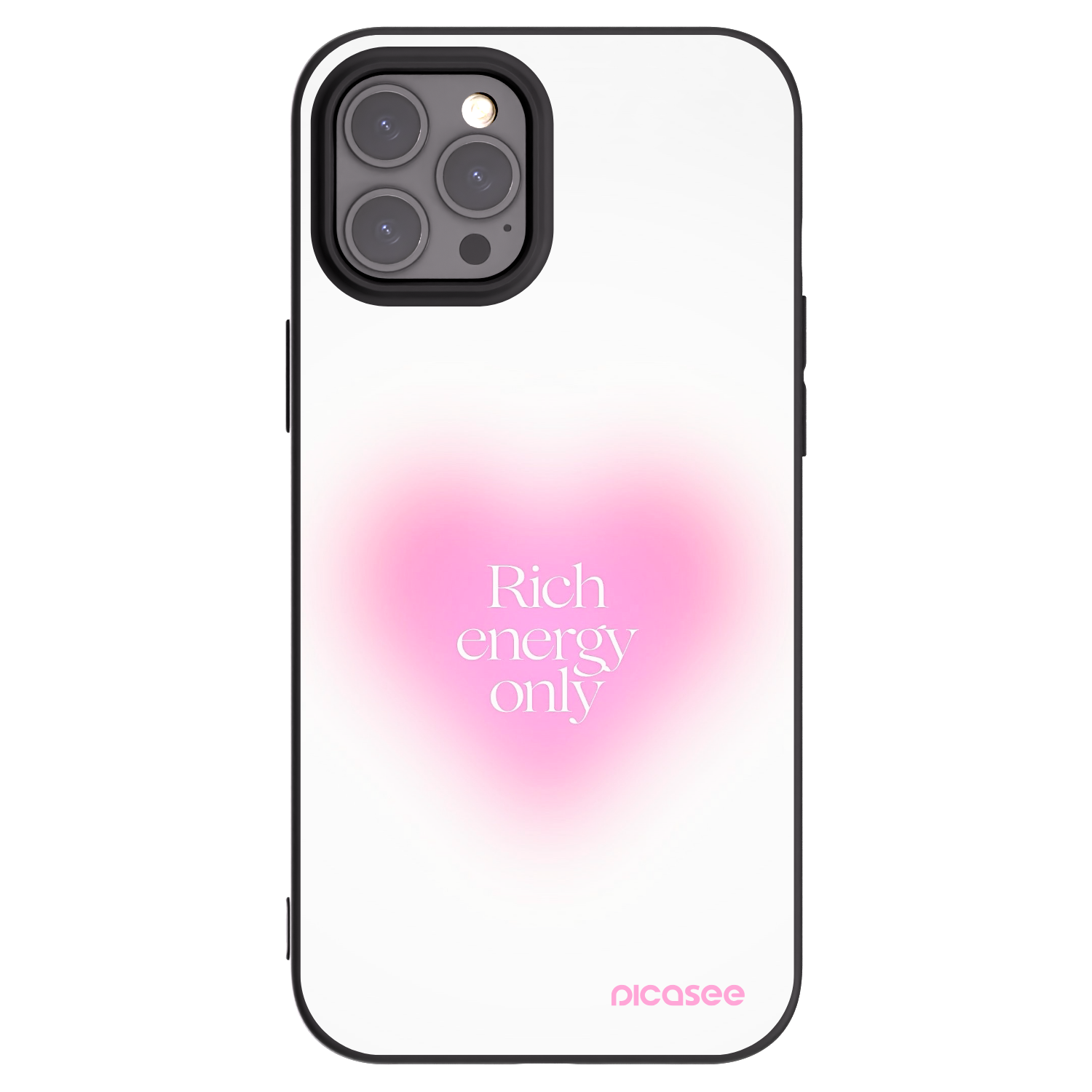 Picasee husă neagră din silicon pentru Apple iPhone 12 Pro Max - Rich Energy