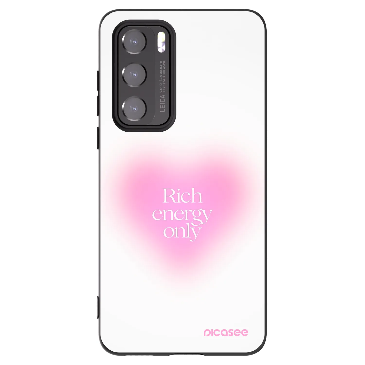 Picasee husă neagră din silicon pentru Huawei P40 - Rich Energy
