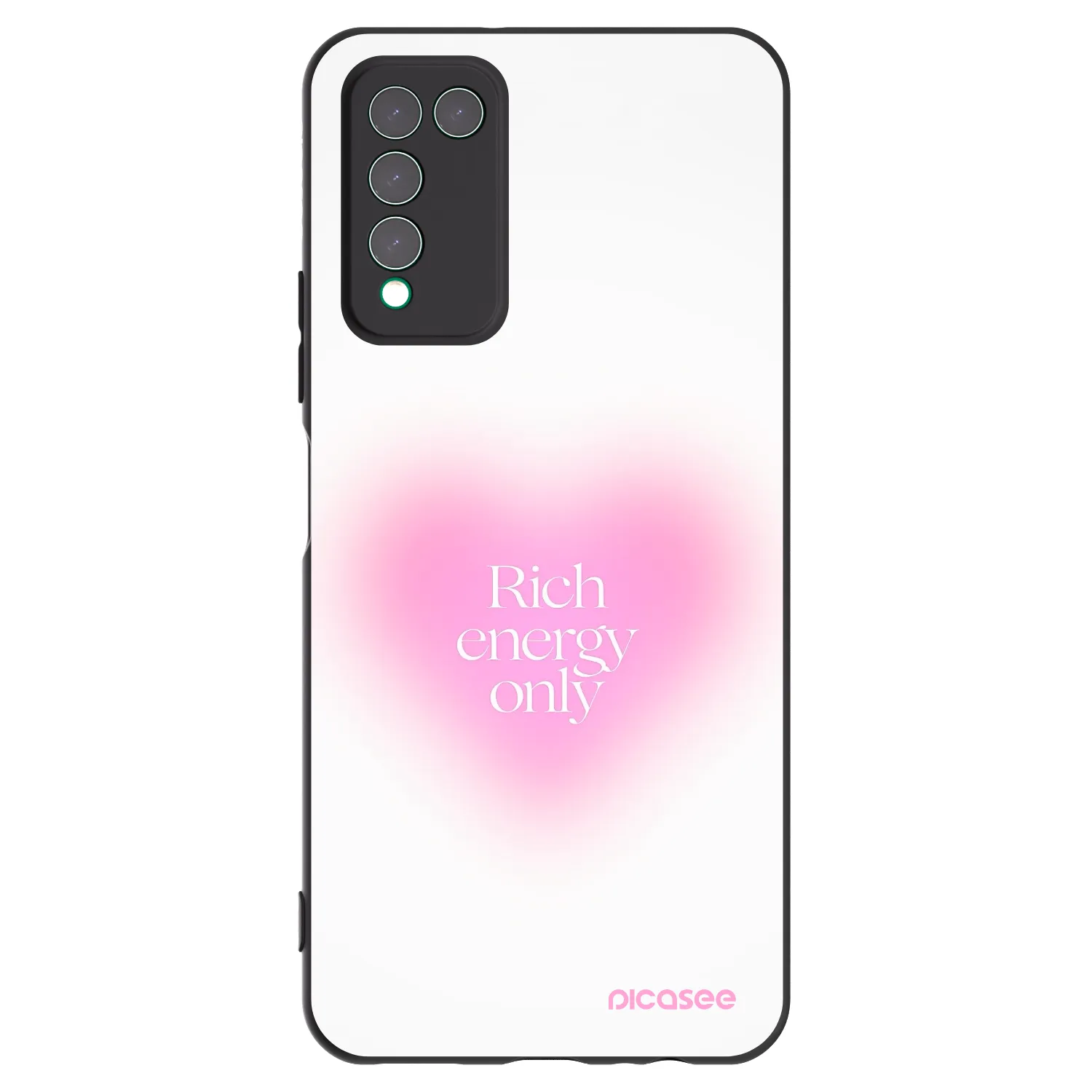 Picasee husă neagră din silicon pentru Honor 10X Lite - Rich Energy