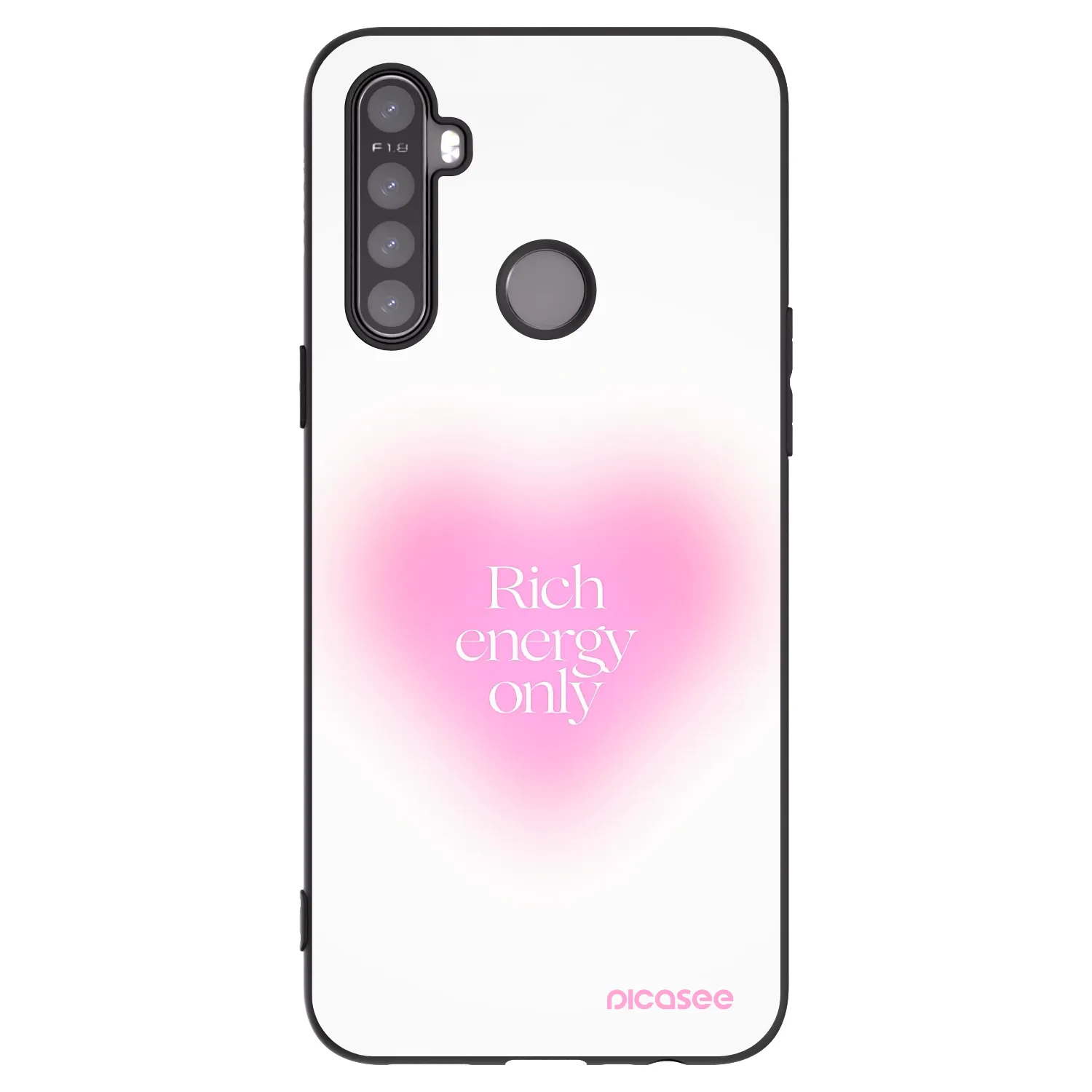Picasee husă neagră din silicon pentru Realme 6i - Rich Energy