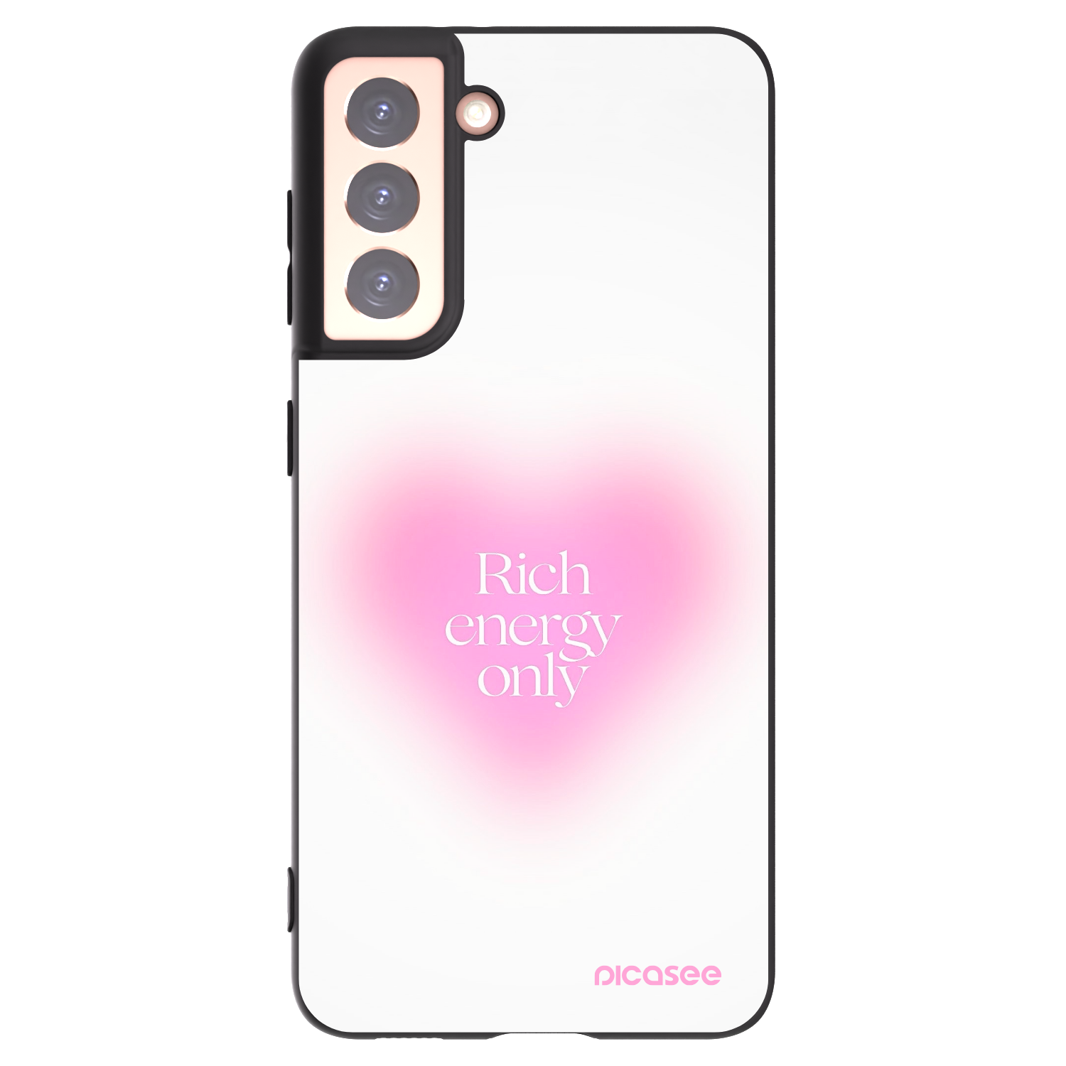 Picasee husă neagră din silicon pentru Samsung Galaxy S21 5G G991B - Rich Energy
