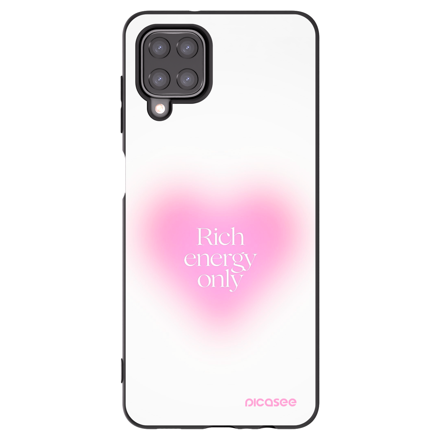 Picasee husă neagră din silicon pentru Samsung Galaxy A12 A125F - Rich Energy
