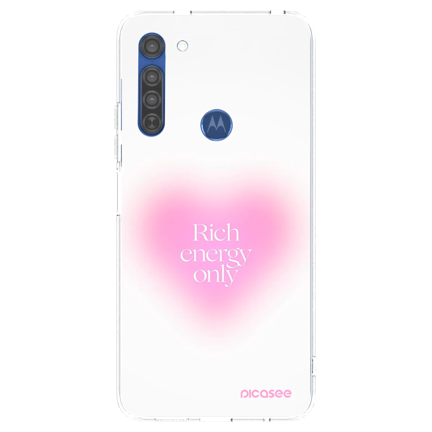 Picasee husă transparentă din silicon pentru Motorola Moto G8 - Rich Energy