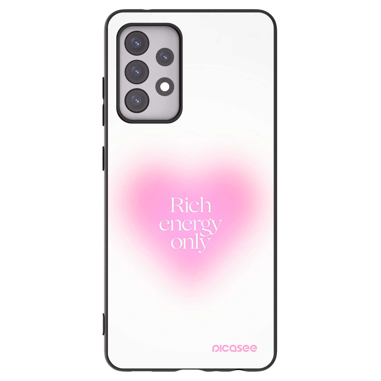 Picasee husă neagră din silicon pentru Samsung Galaxy A52 5G A525F - Rich Energy