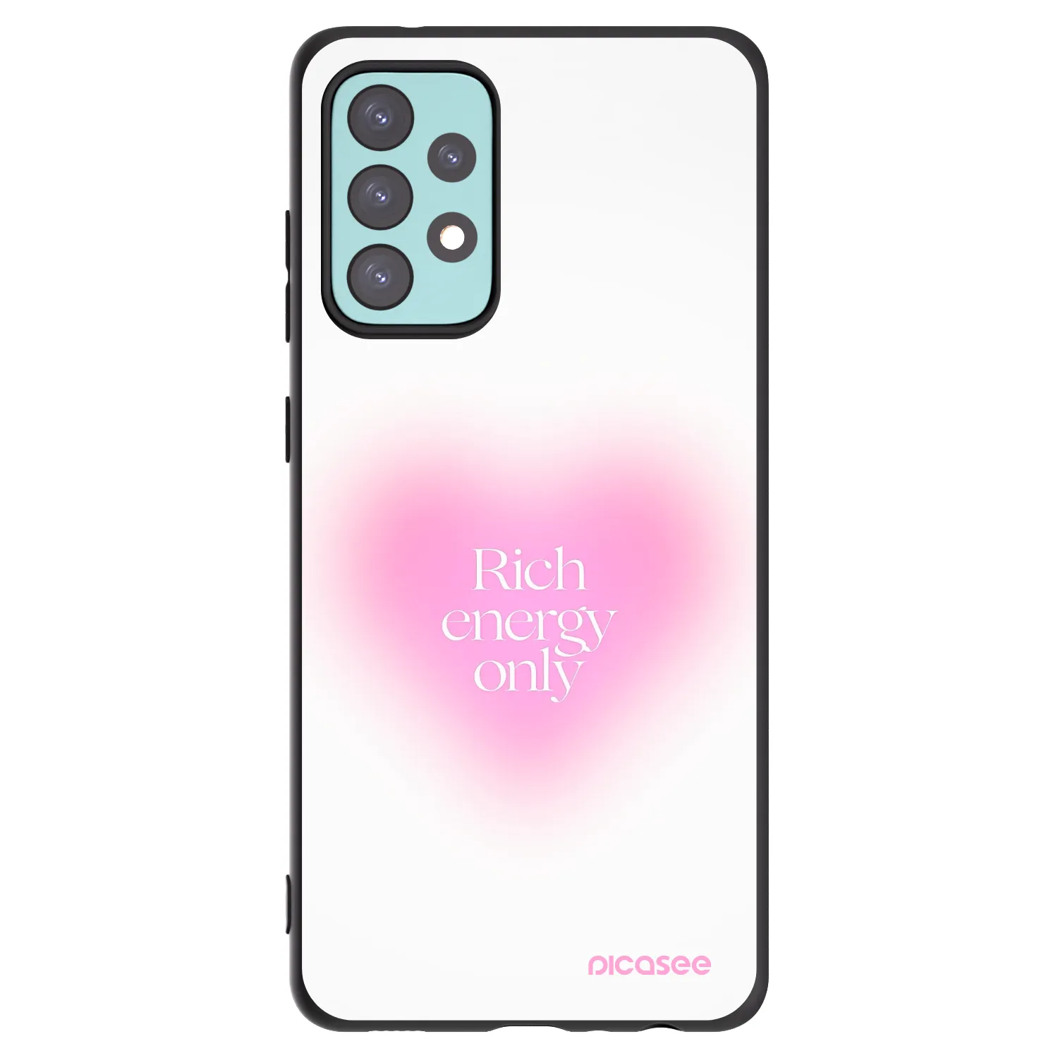 Picasee husă neagră din silicon pentru Samsung Galaxy A72 A725F - Rich Energy