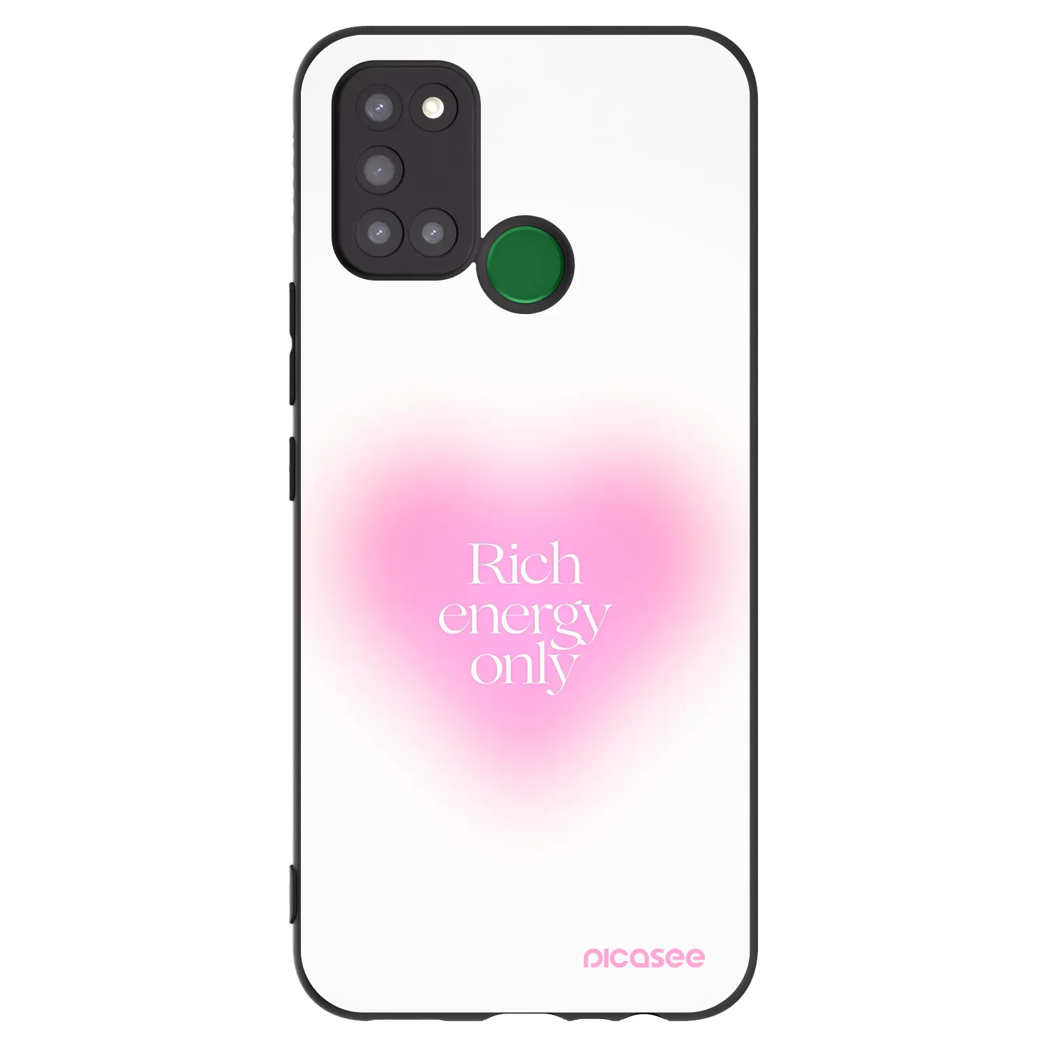 Picasee husă neagră din silicon pentru Realme 7i - Rich Energy