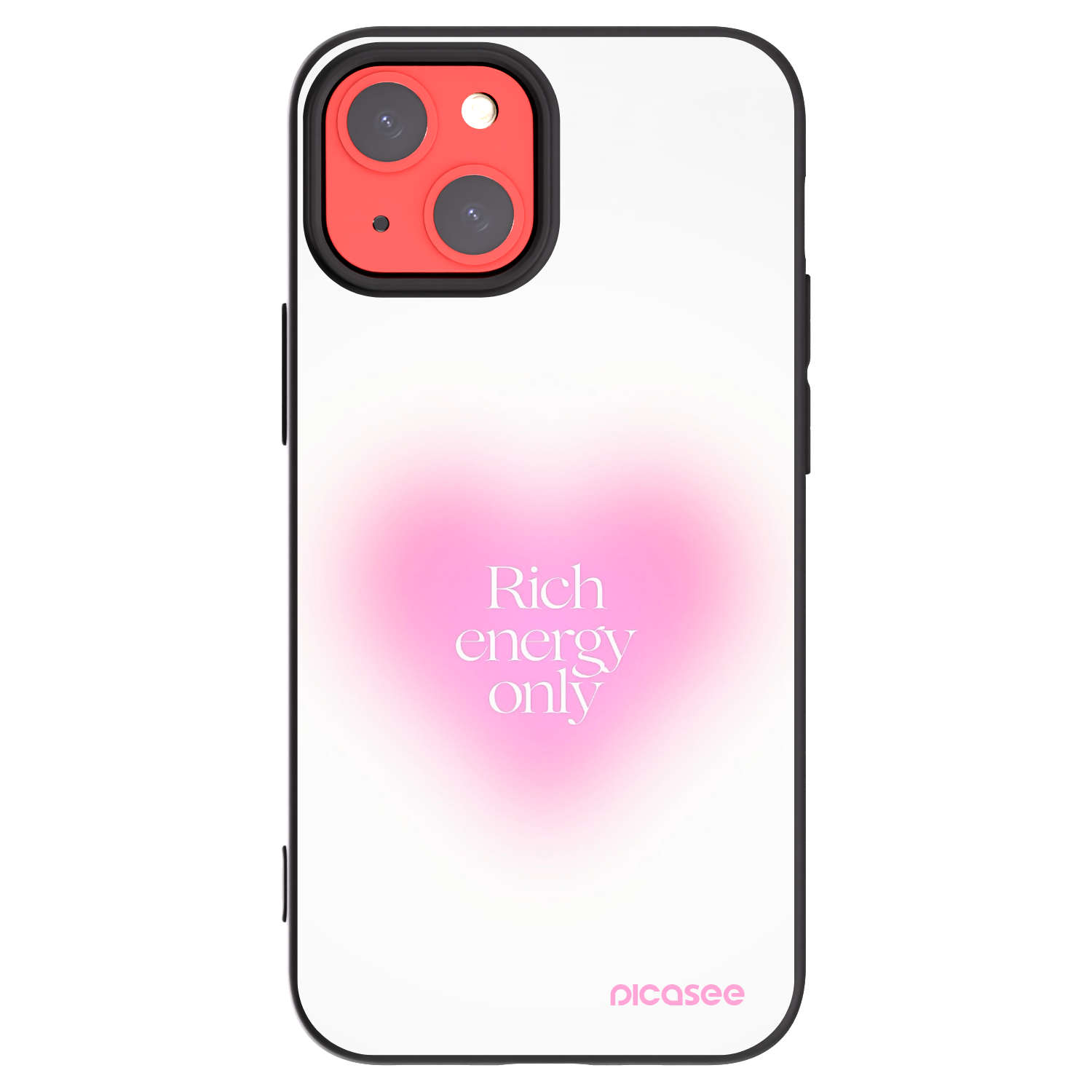 Picasee husă neagră din silicon pentru Apple iPhone 13 mini - Rich Energy