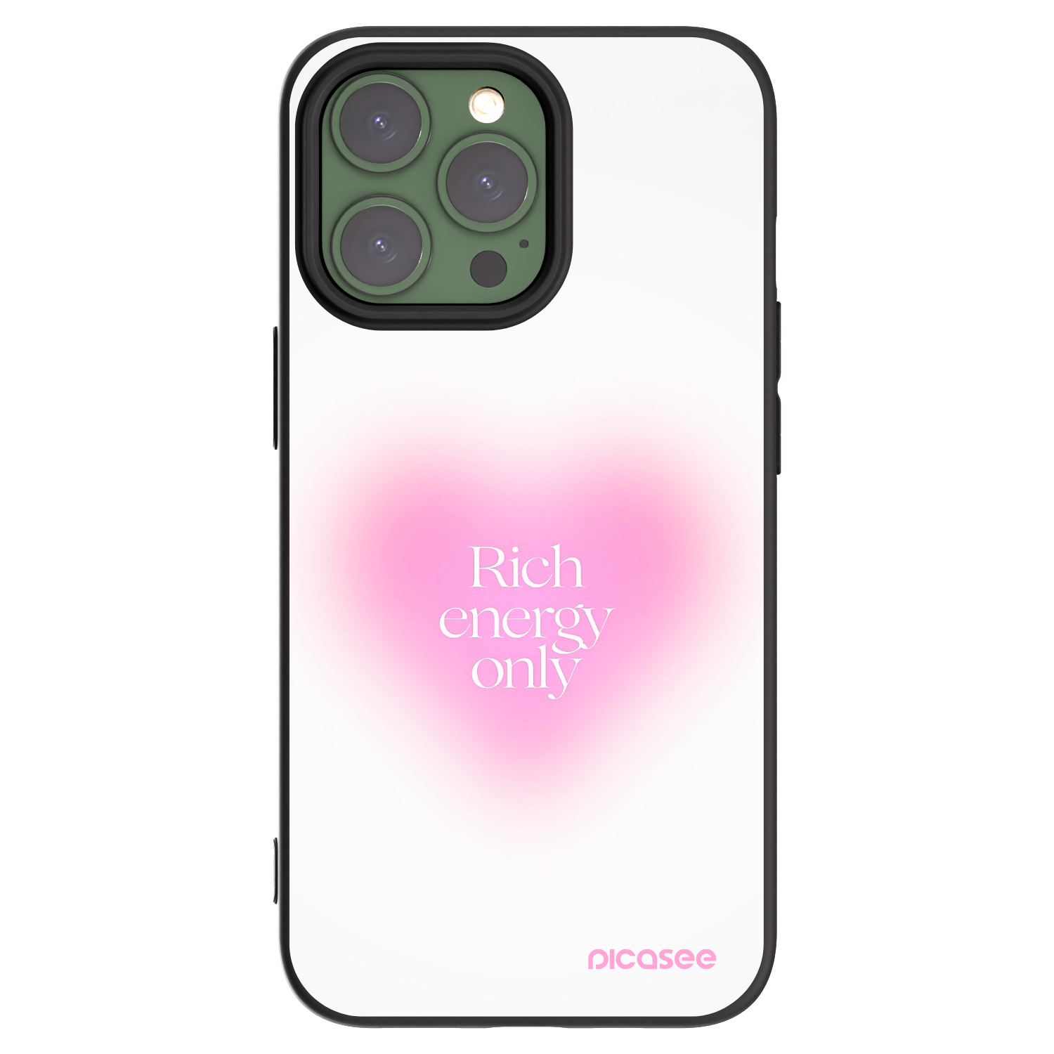Picasee husă neagră din silicon pentru Apple iPhone 13 Pro - Rich Energy